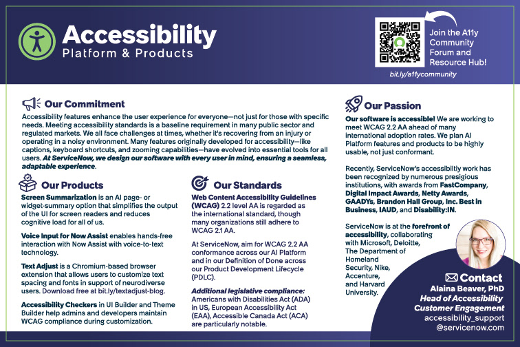 Accessibility Event Battlecard: print