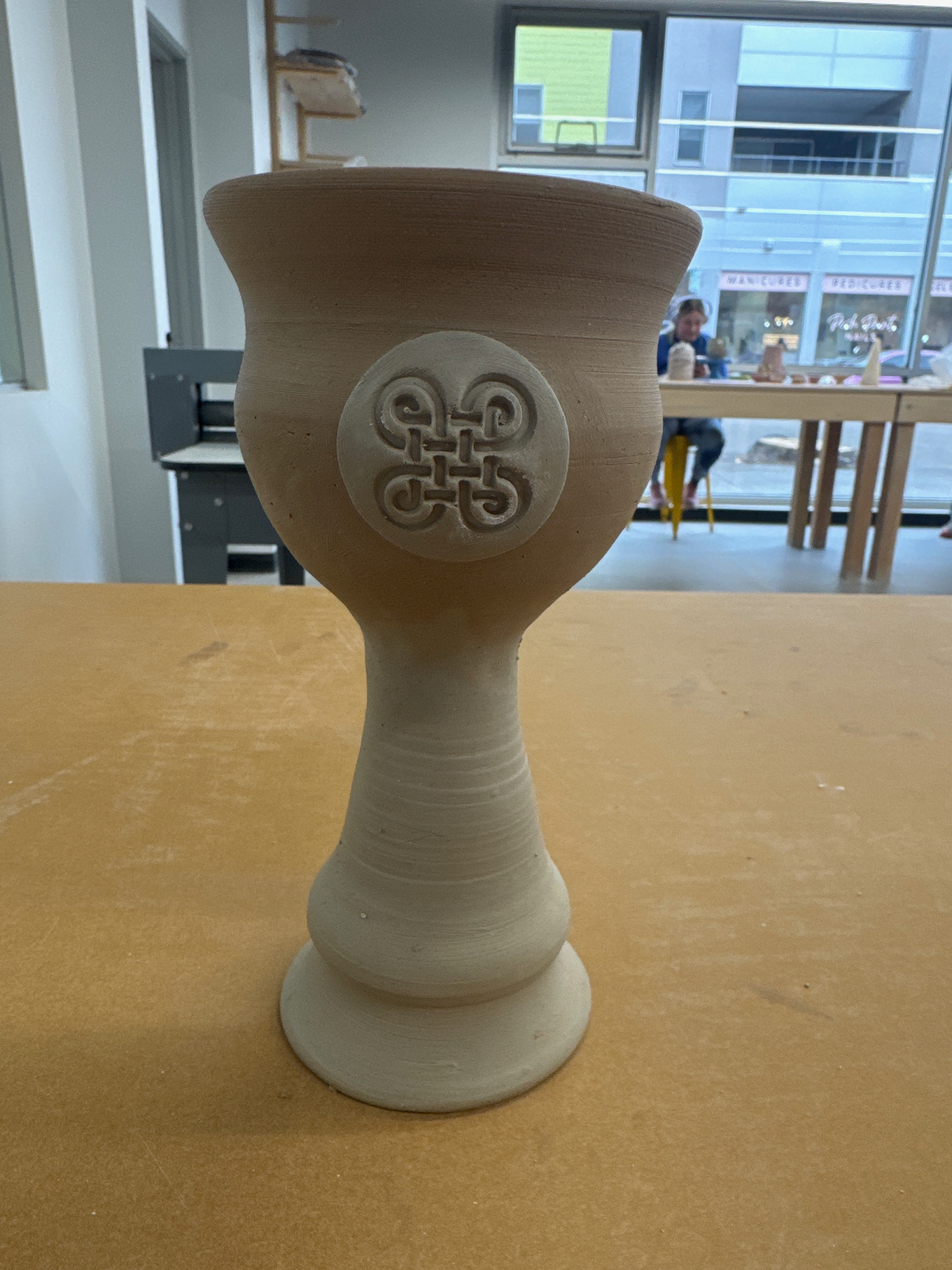 Celtic wheel-thrown goblet