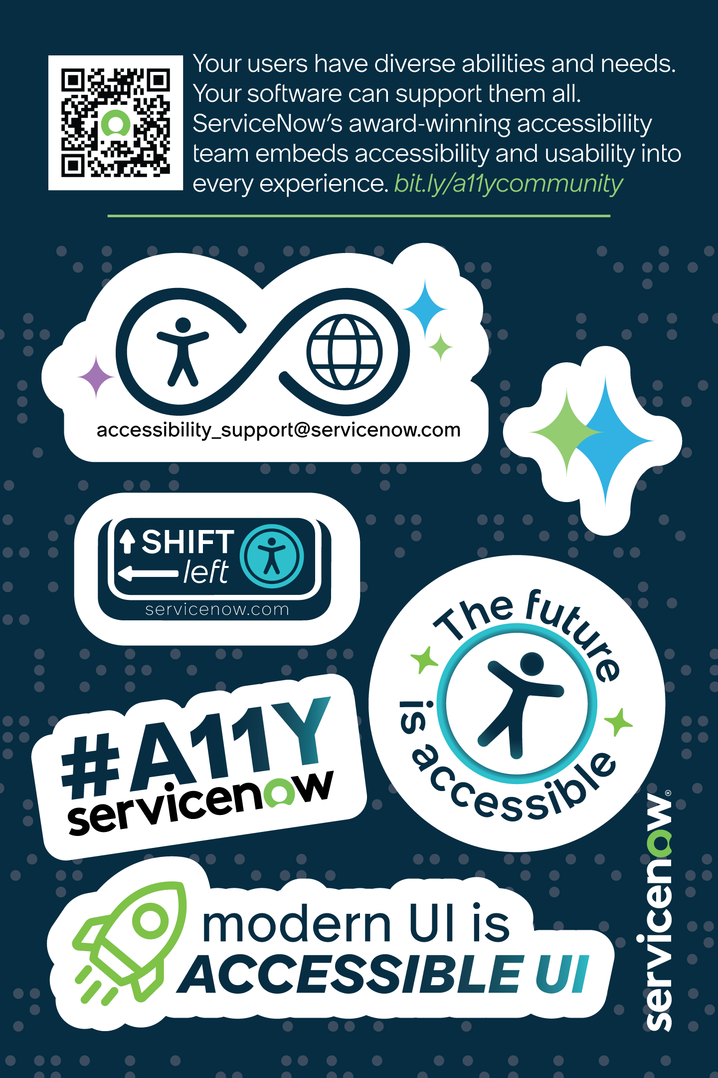 Old branding: a11y stickers for K25