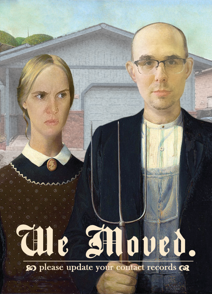 Me and my husband: American Gothic style