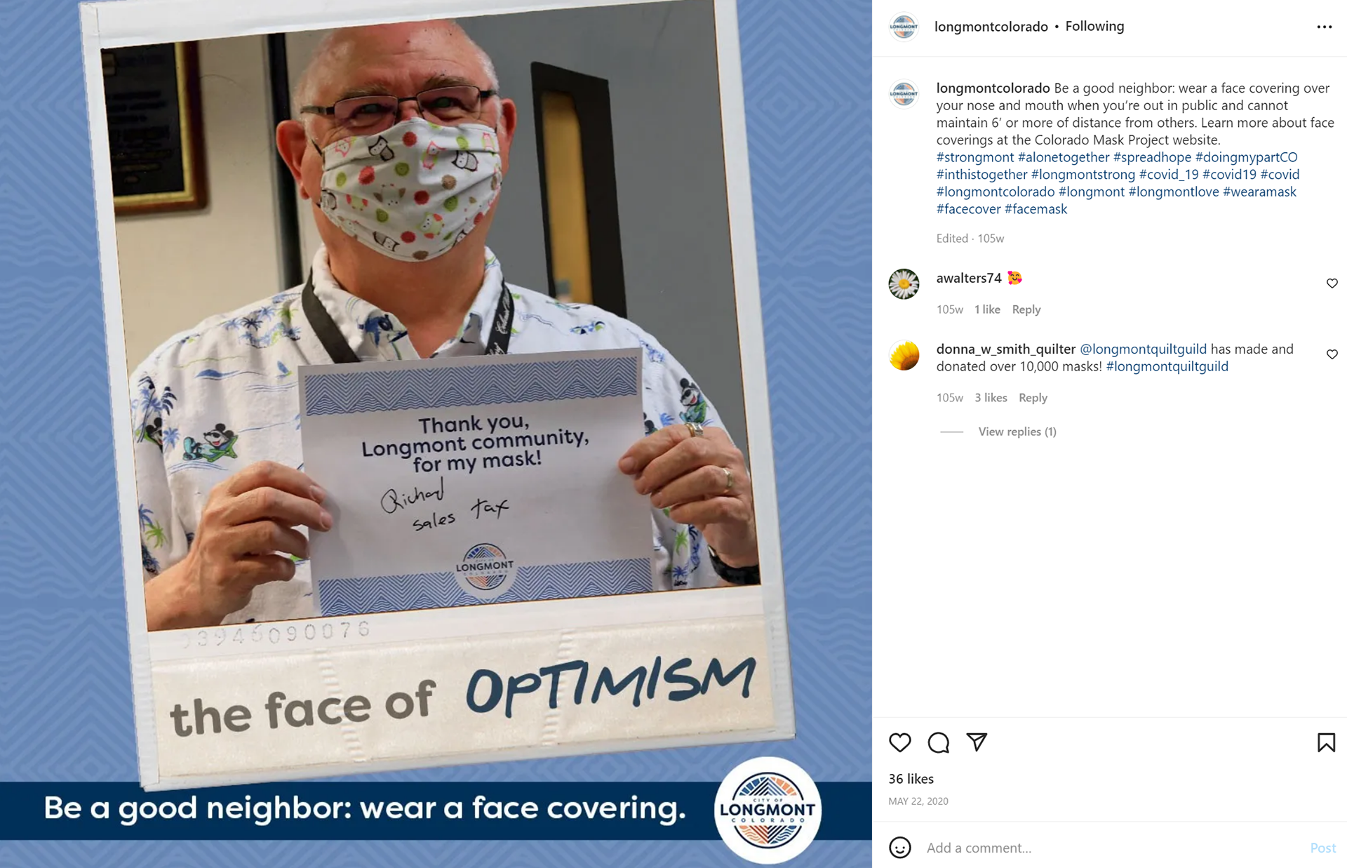 Be a Good Neighbor Masking Campaign (FB/Insta/ND)