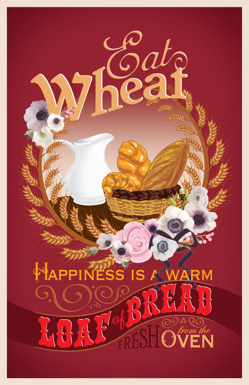 Poster as a free gift for Eat Wheat seminar enrollees.