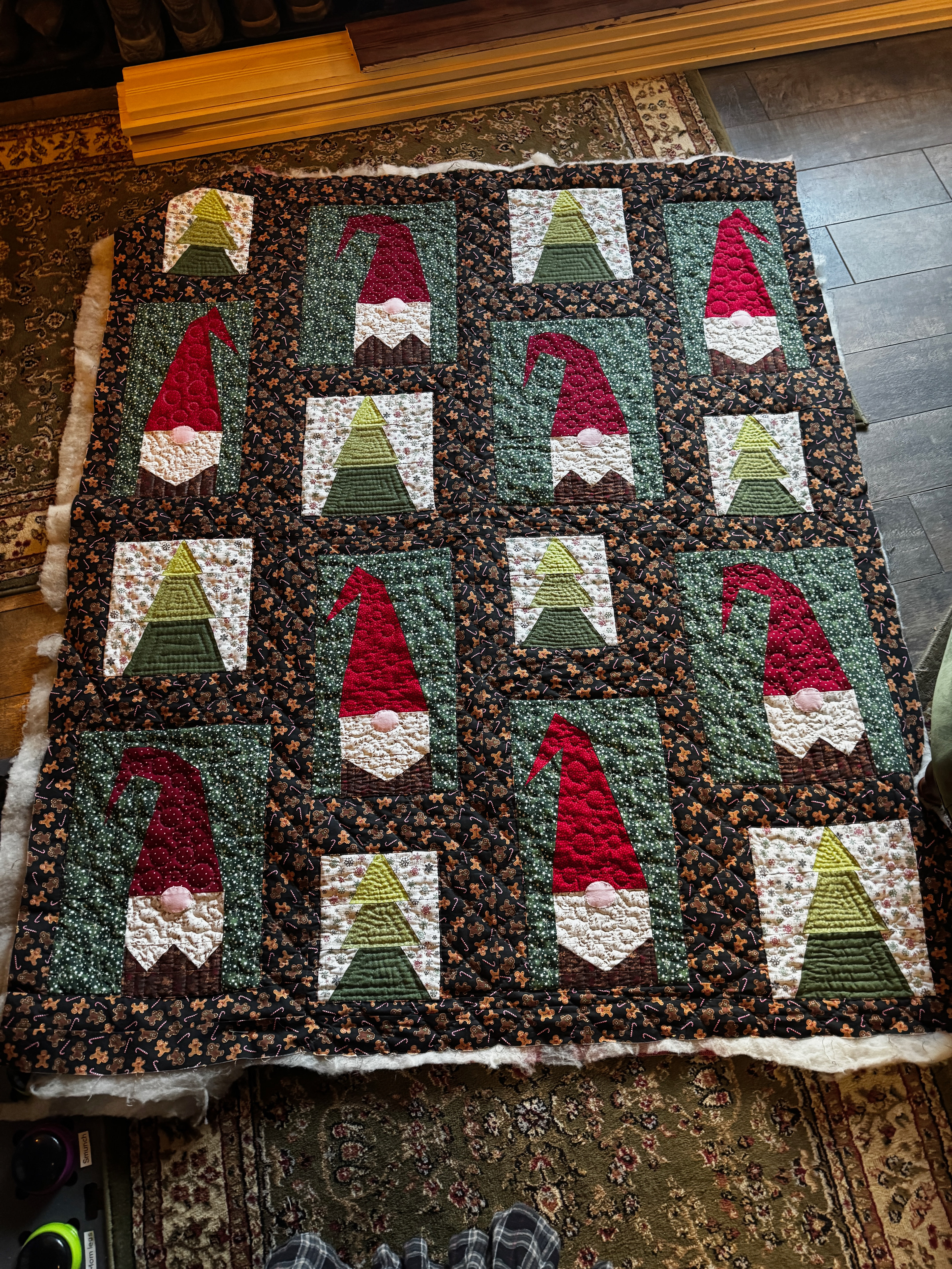 My first hand-quilted piecework