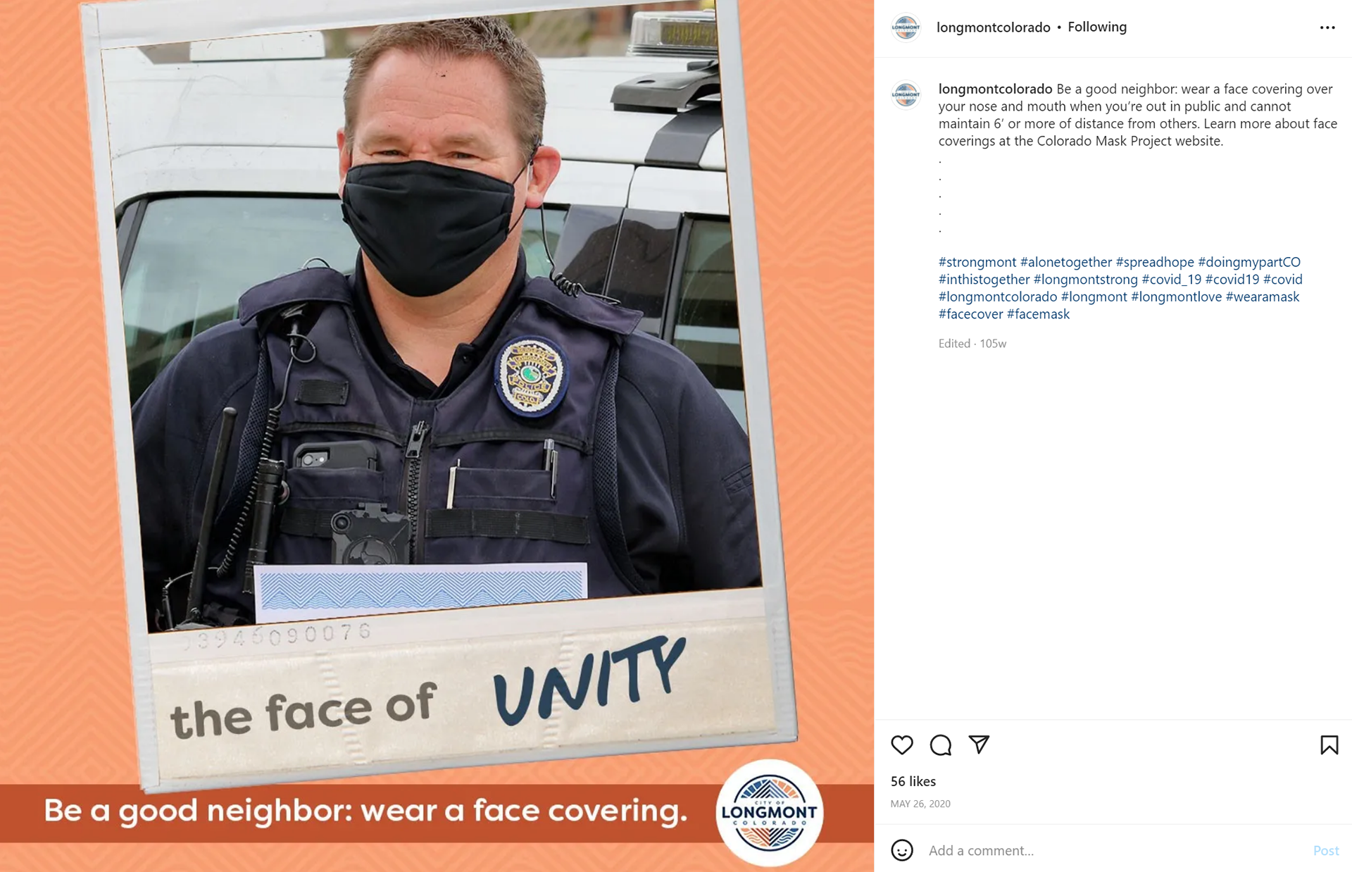 Be a Good Neighbor Masking Campaign (FB/Insta/ND)