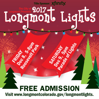 Longmont Lights poster and collateral design