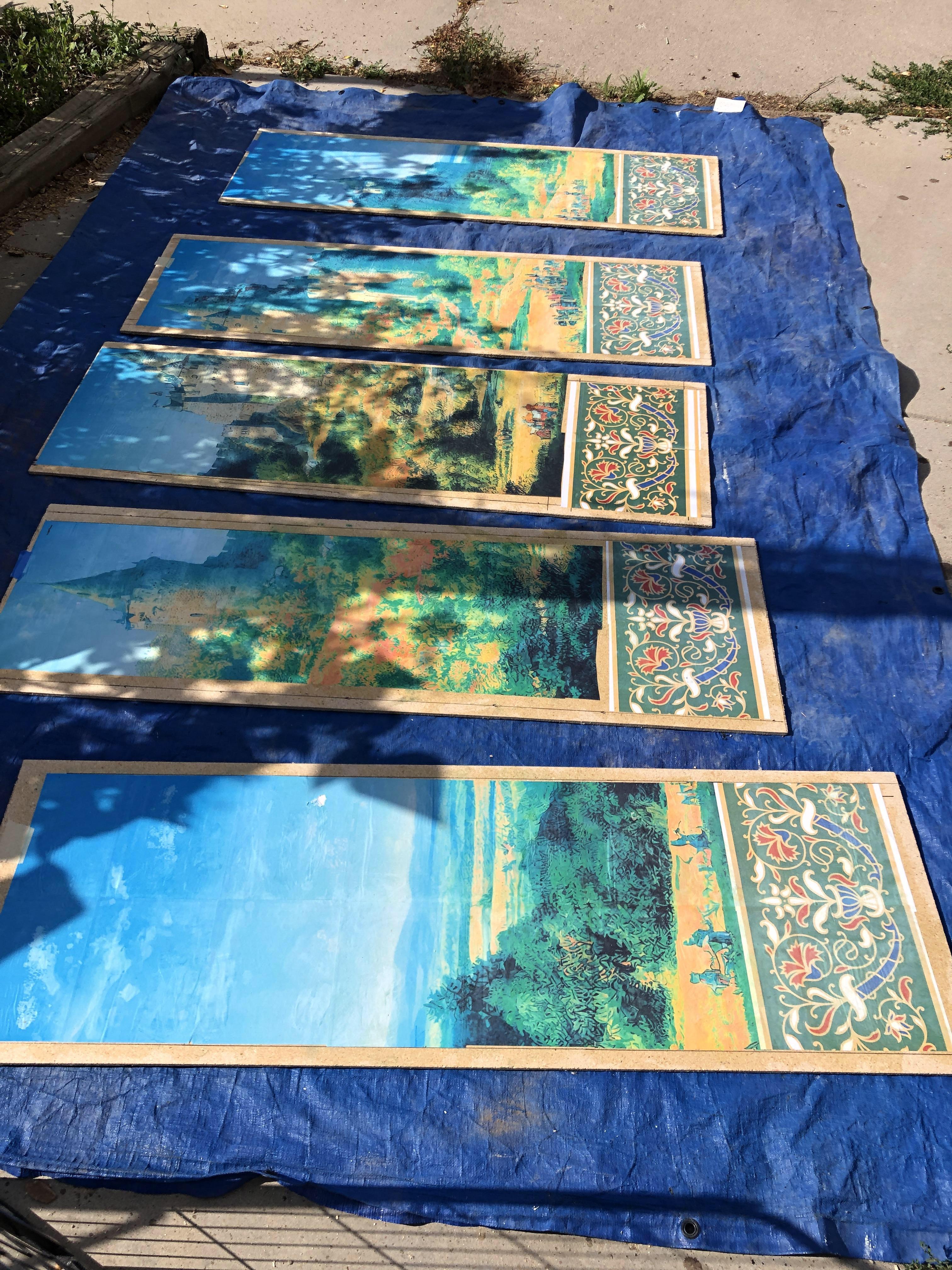 Making a medieval dividing screen