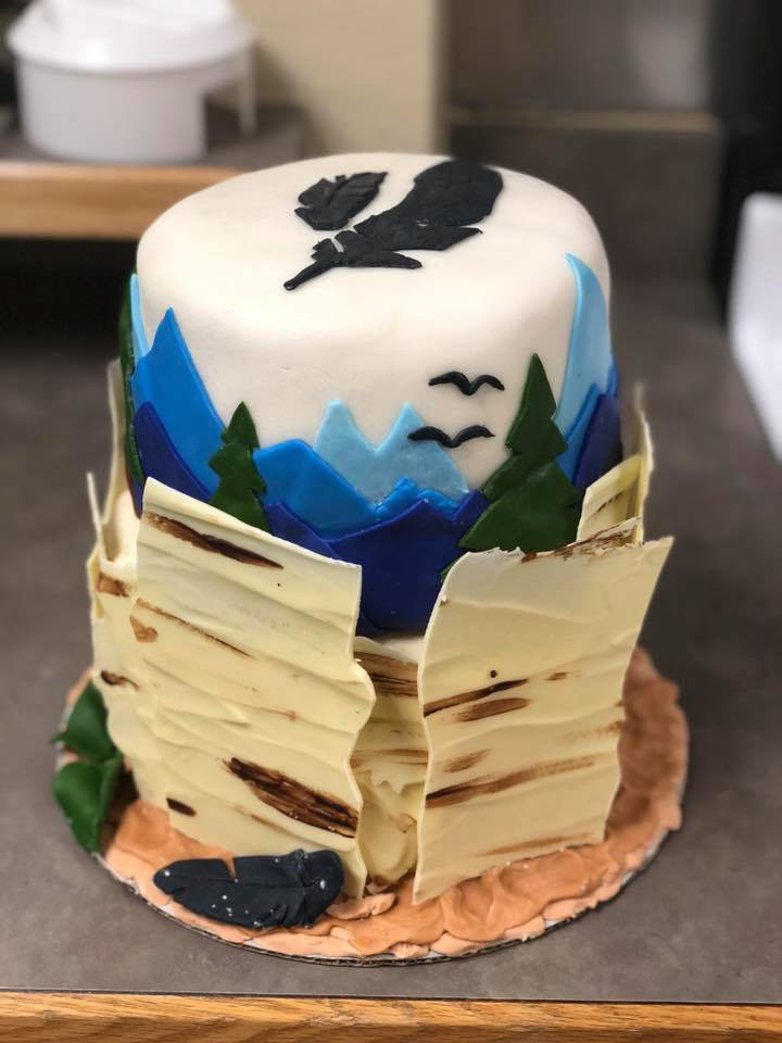 mountain cake for my boss's birthday