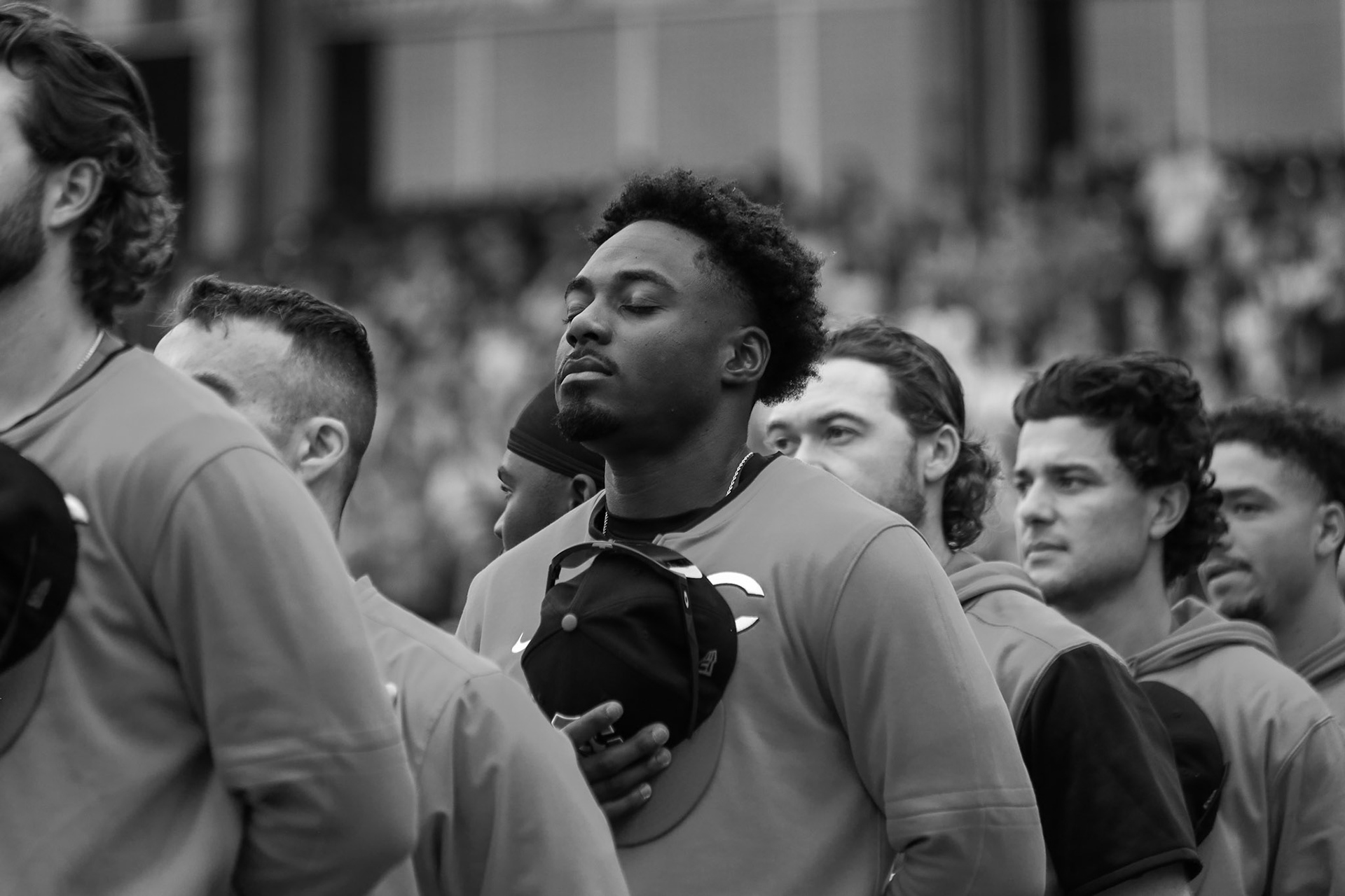 Lookouts vs. Smokies 5.7 - Jay Allen II during anthem