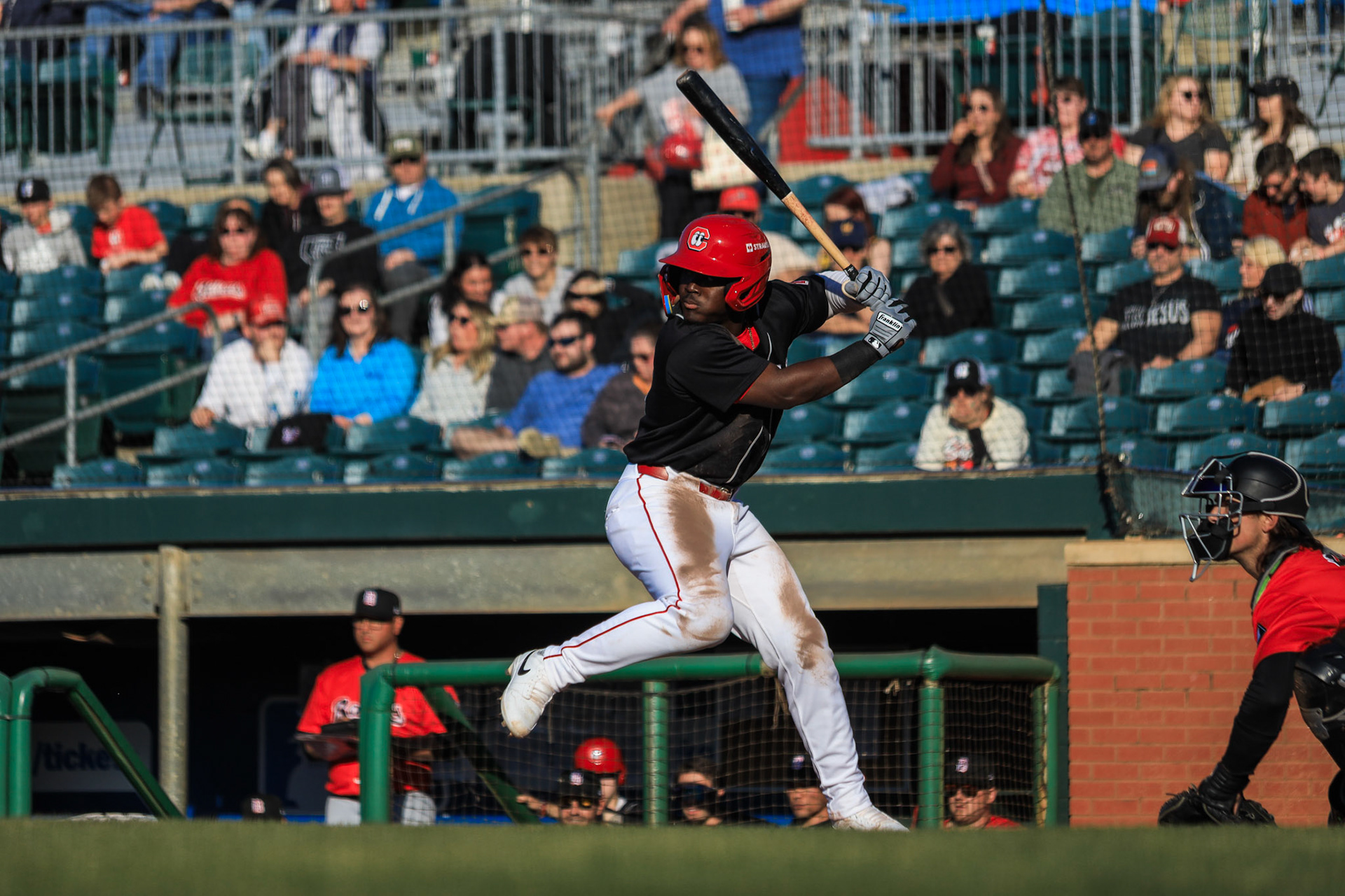 Lookouts vs. Barons 4.12 - Hector Rodriguez batting
