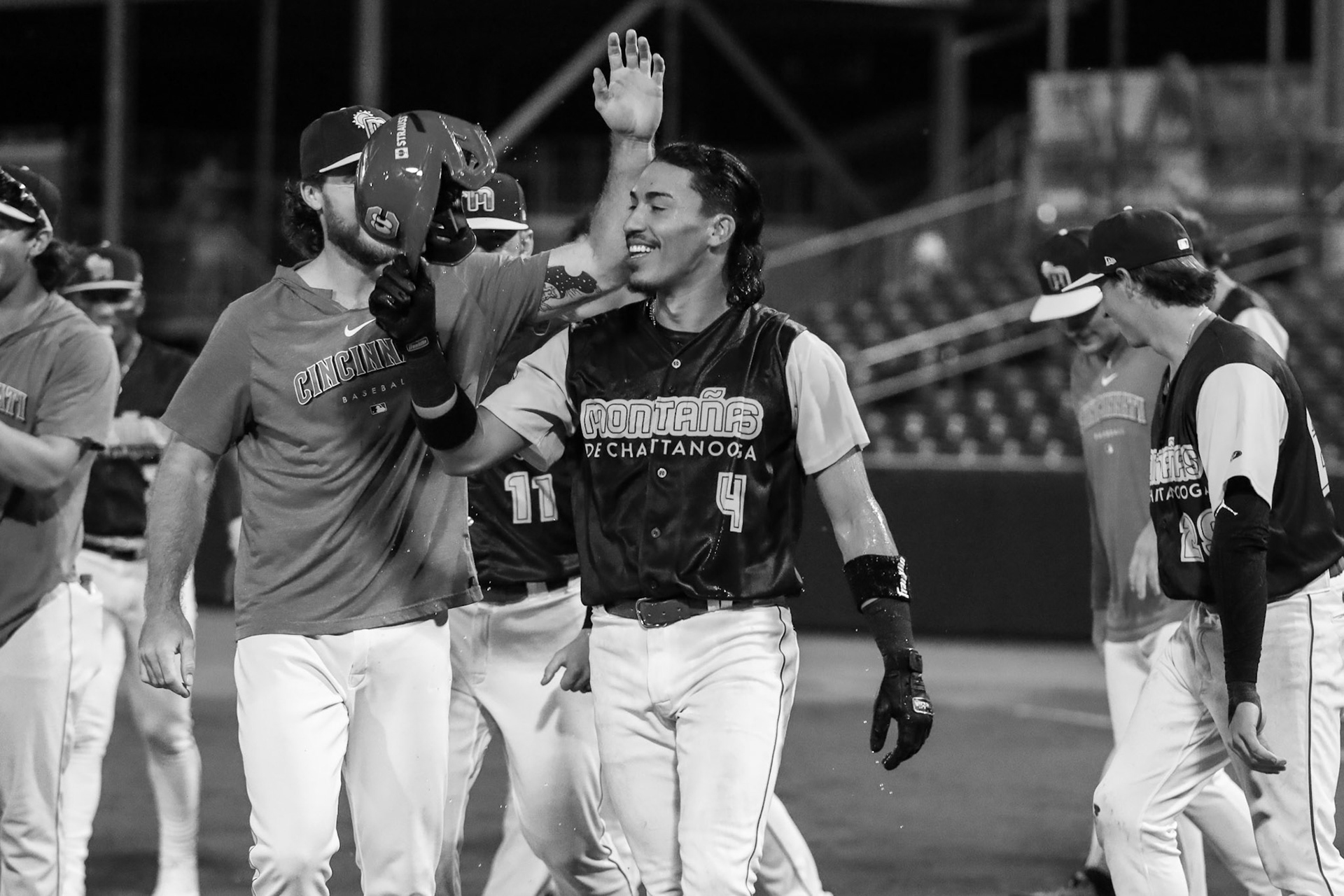 Lookouts vs. Biscuits 8.14 - Edwin Arroyo celebrates walk-off win