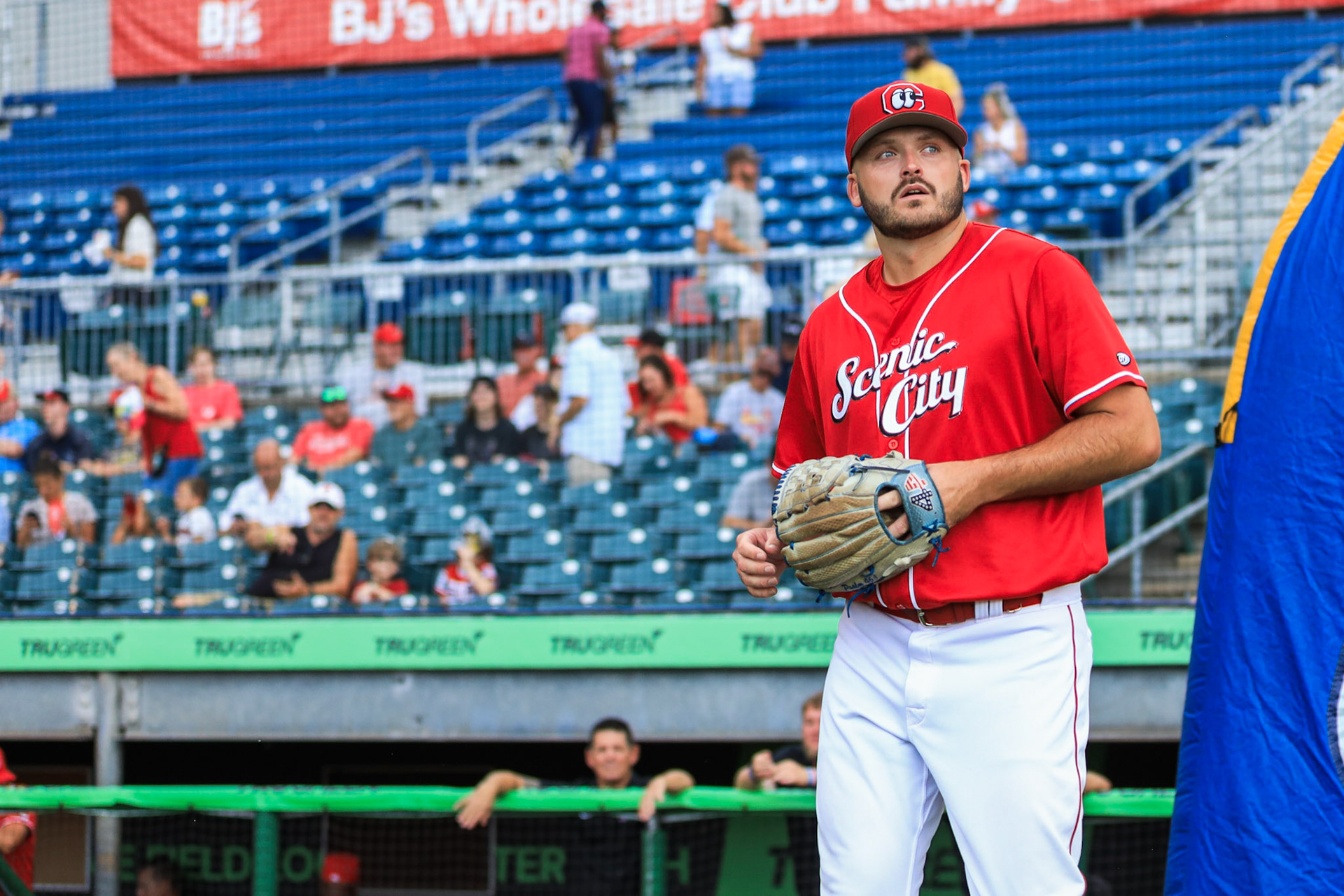 Lookouts vs. Smokies 8.1 - Zach Williman walkout