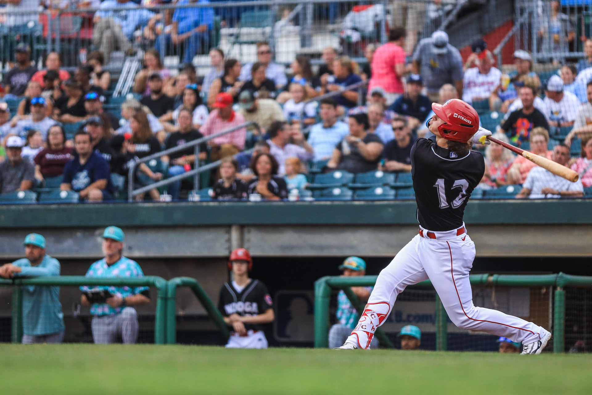 Lookouts vs. Shuckers 6.12 - Austin Hendrick batting