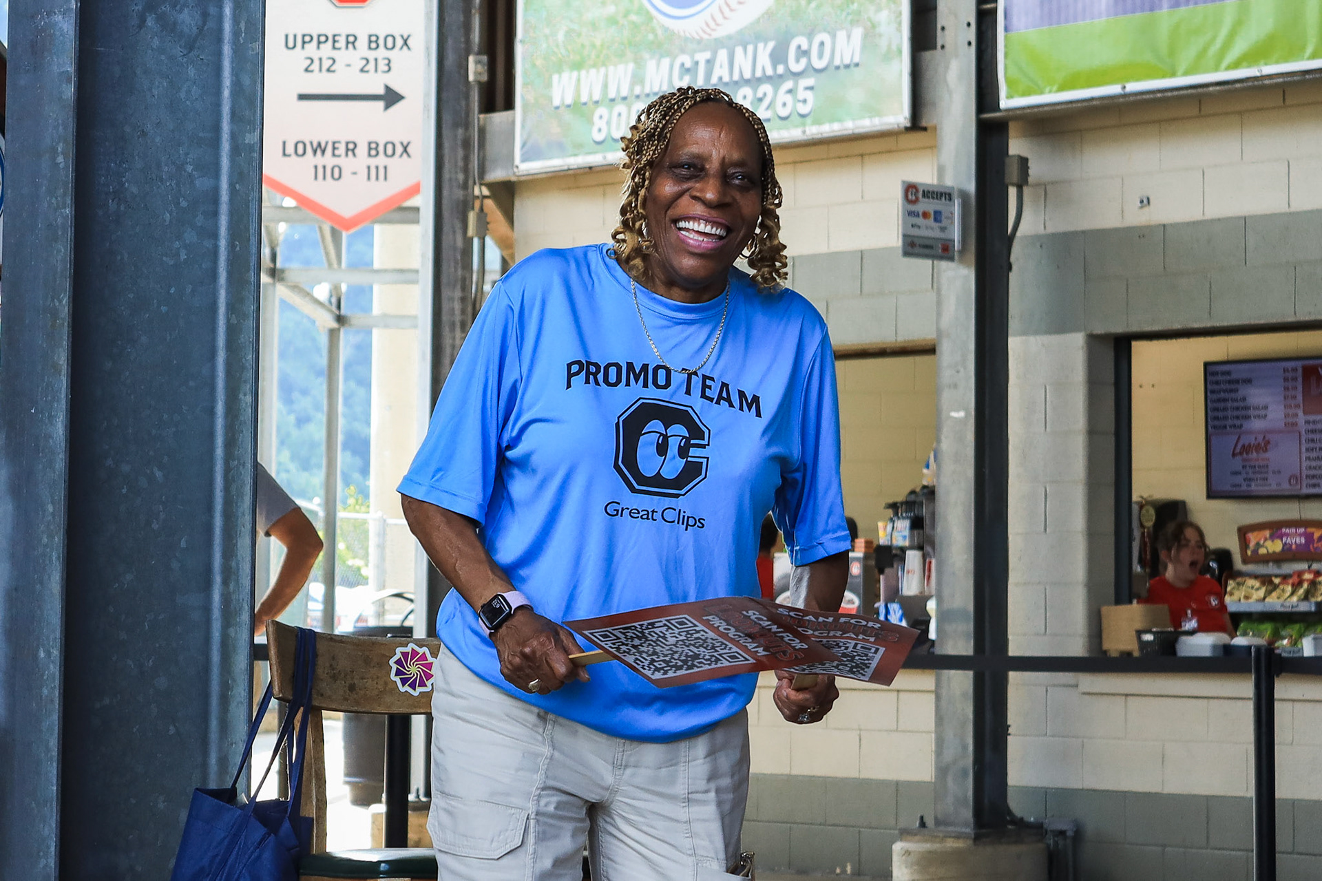 Lookouts vs. Shuckers 6.11 - Wanda the program lady