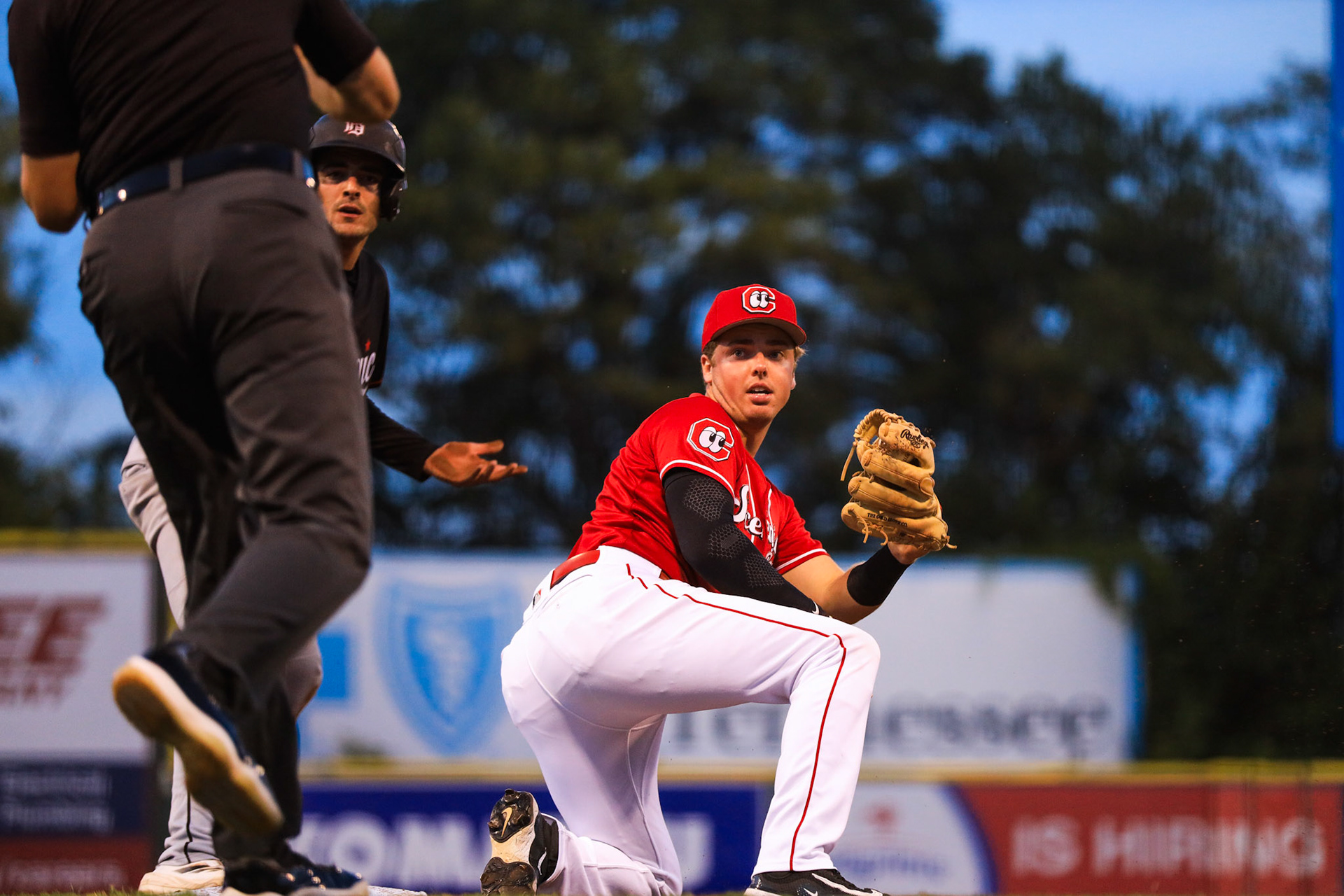 Lookouts vs. Barons SLDS Playoffs 9.19 - Austin Callahan pickoff