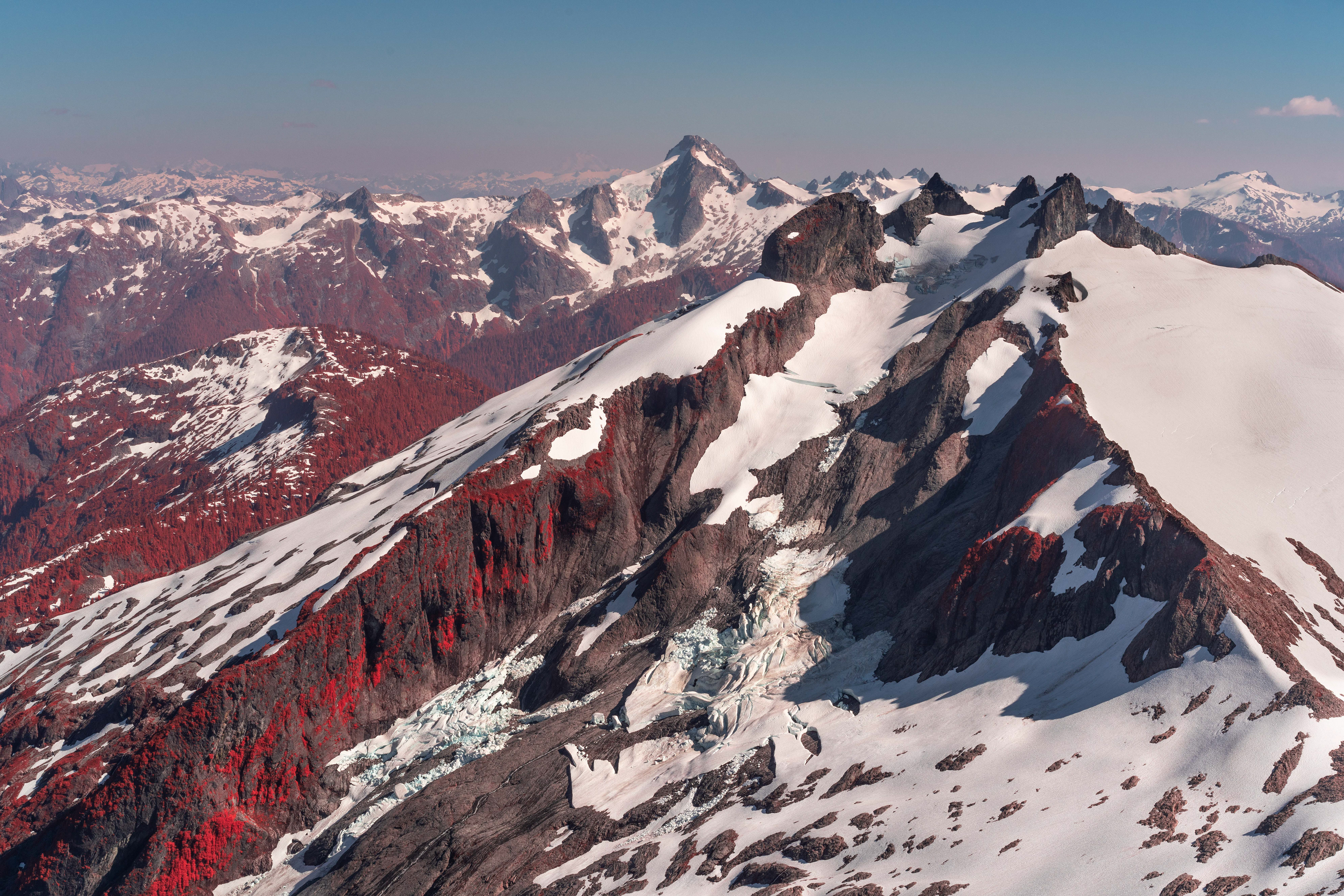 Icy Peak in IR Aerochrome
