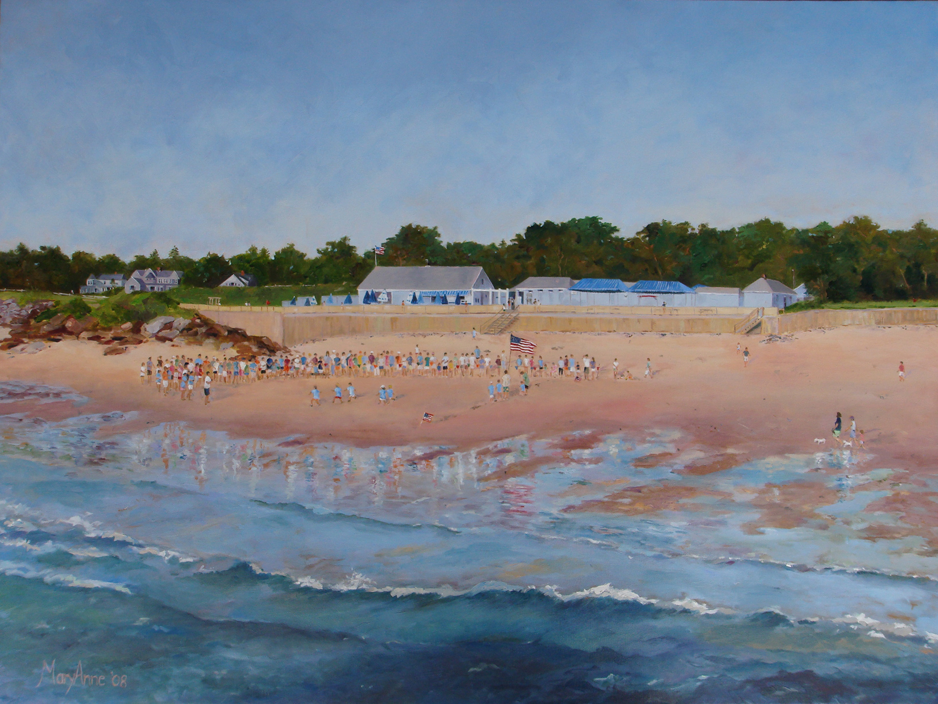 2008 Oil 30x24 "Prouts Neck Run (2007)" 