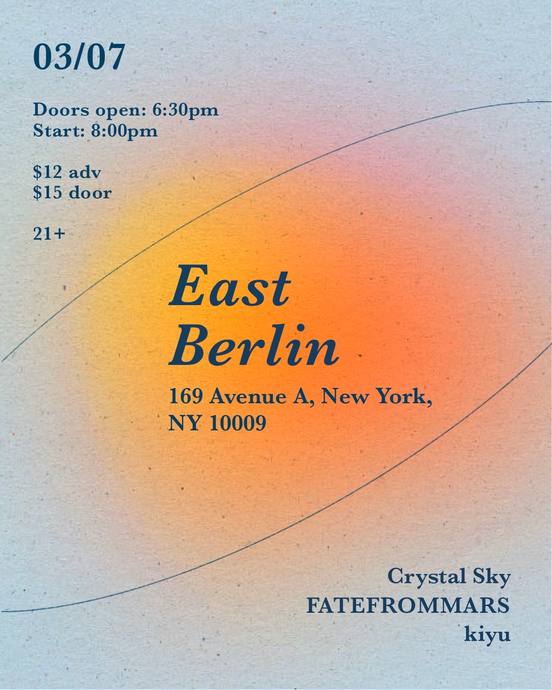 East Berlin Show Poster