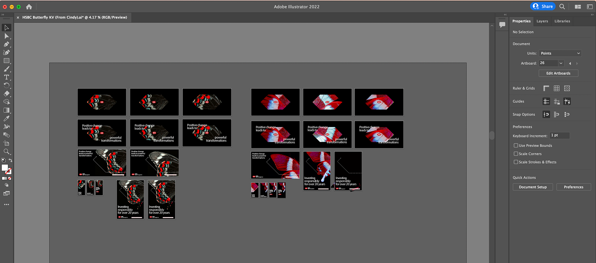 Experimenting with Different Layouts and Images