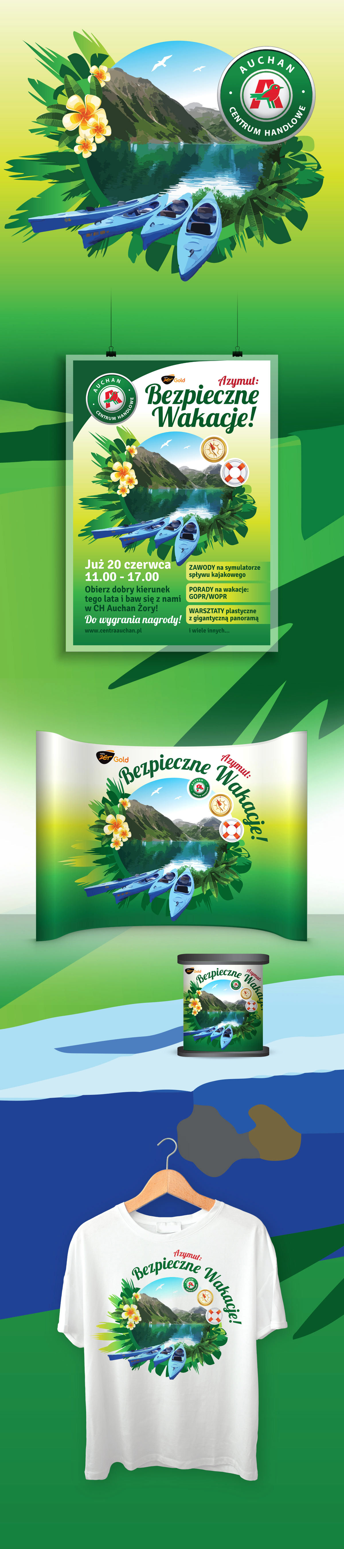Kampania Promocyjna Auchan - YeYe Design Studio