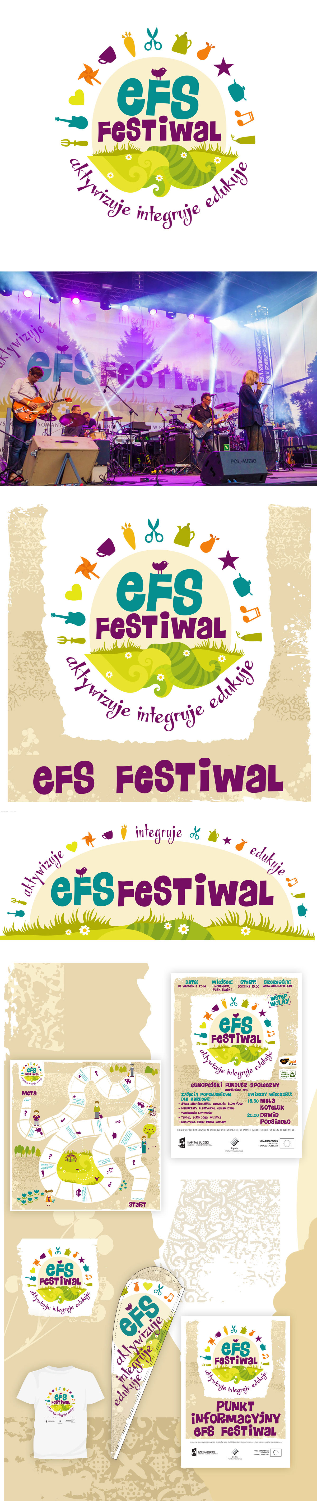 EFS Festiwal identyfikacja wizualna - YeYe Design Studio