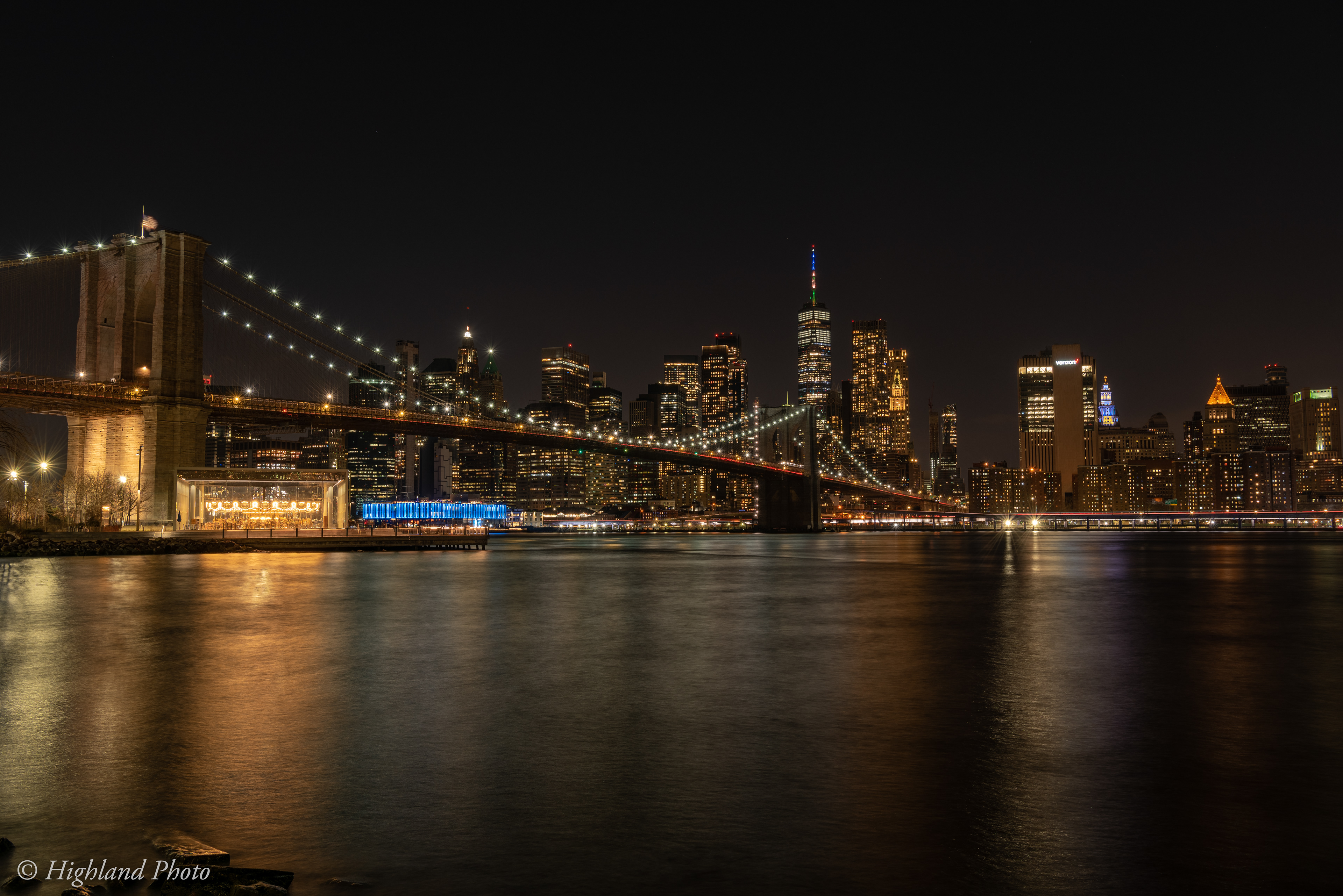 Manhattan and the Brooklyn Bridge