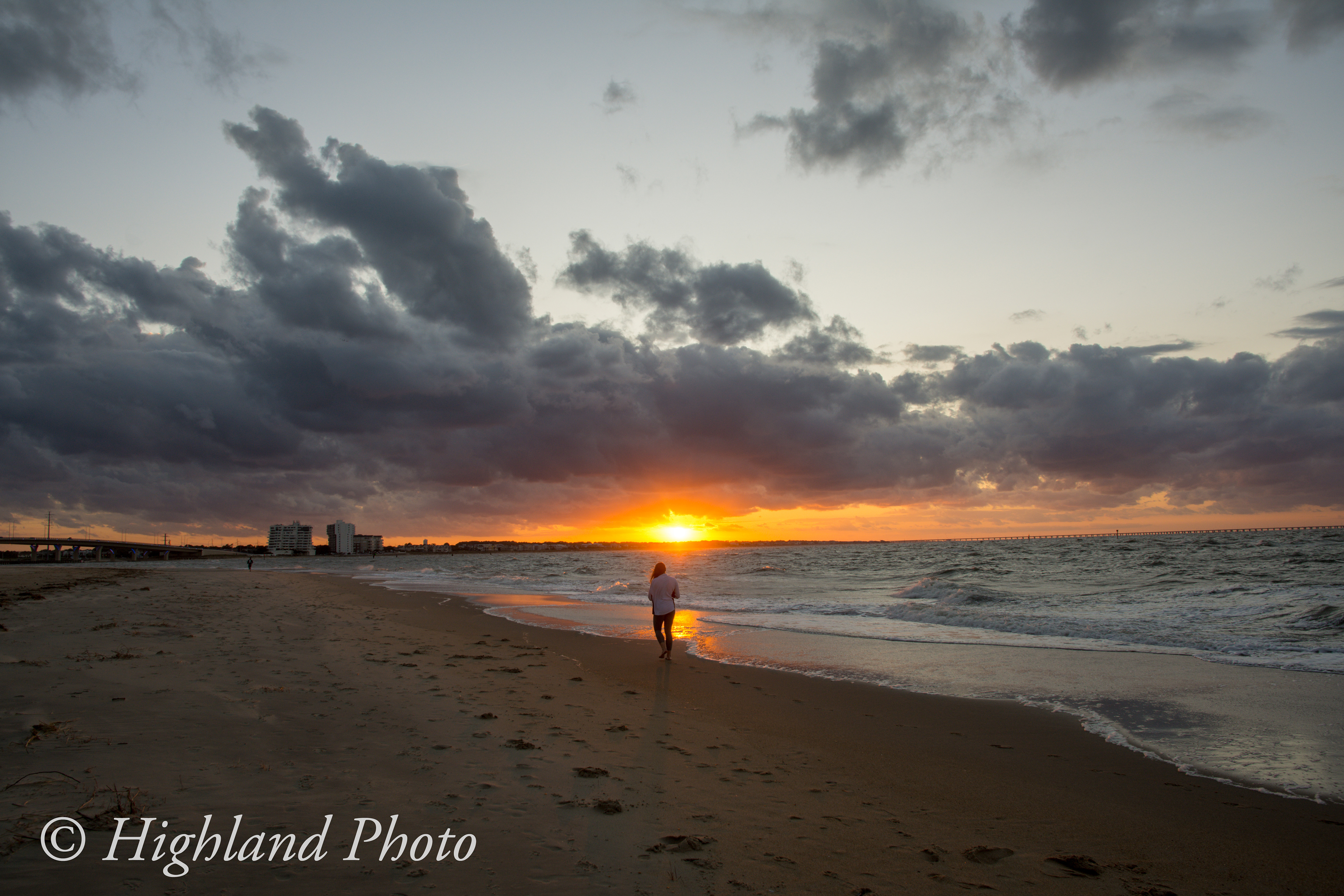 Evening Walk Along The Bay