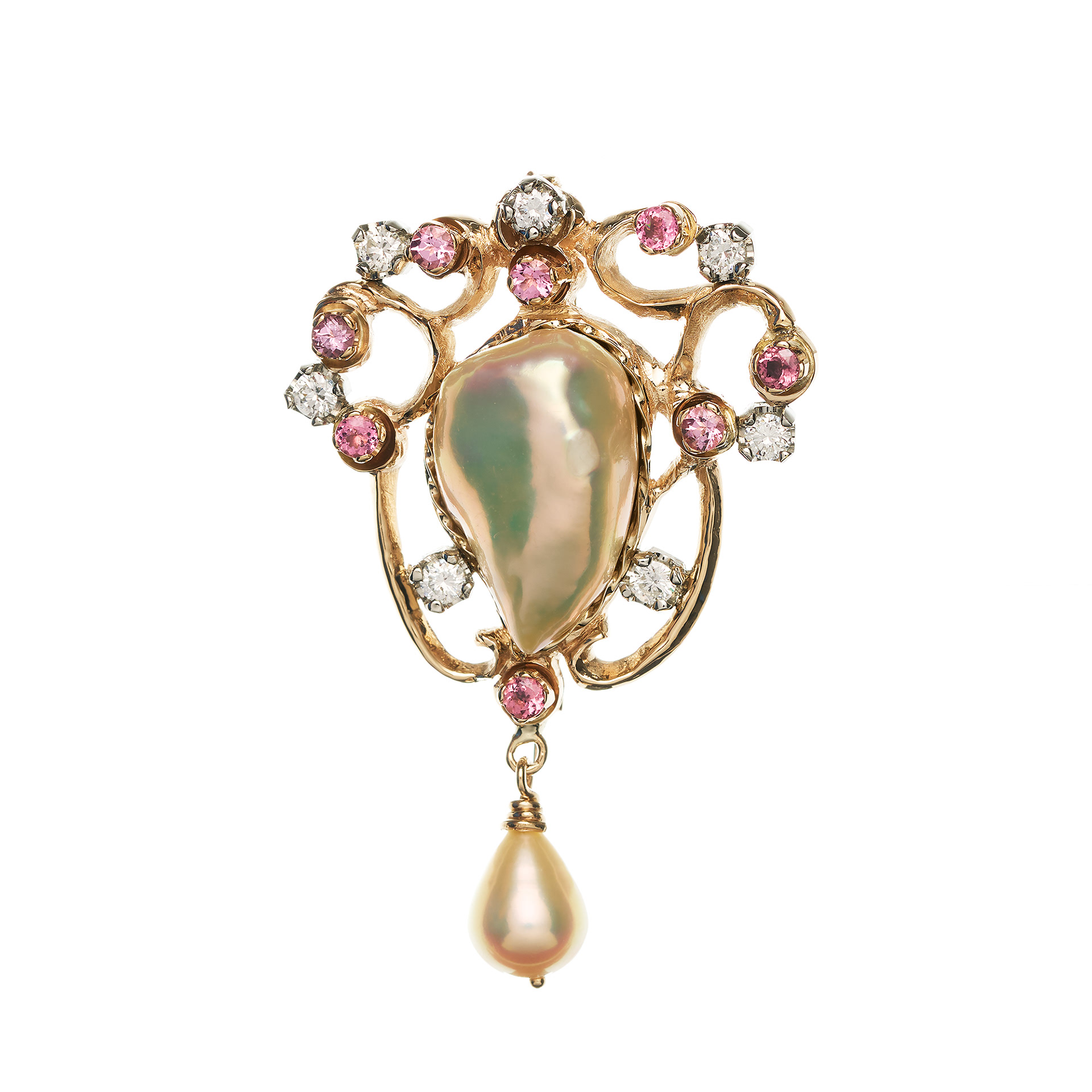 Pearl Diamond Pink Sapphire