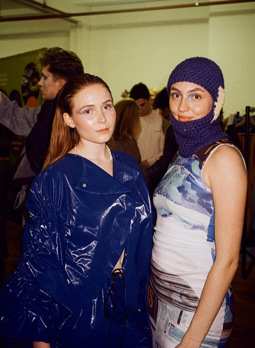 Trinity Fashion Show 2023. Models: Ella O'Brien and Carla Cooney. Photo: Kodak Dan