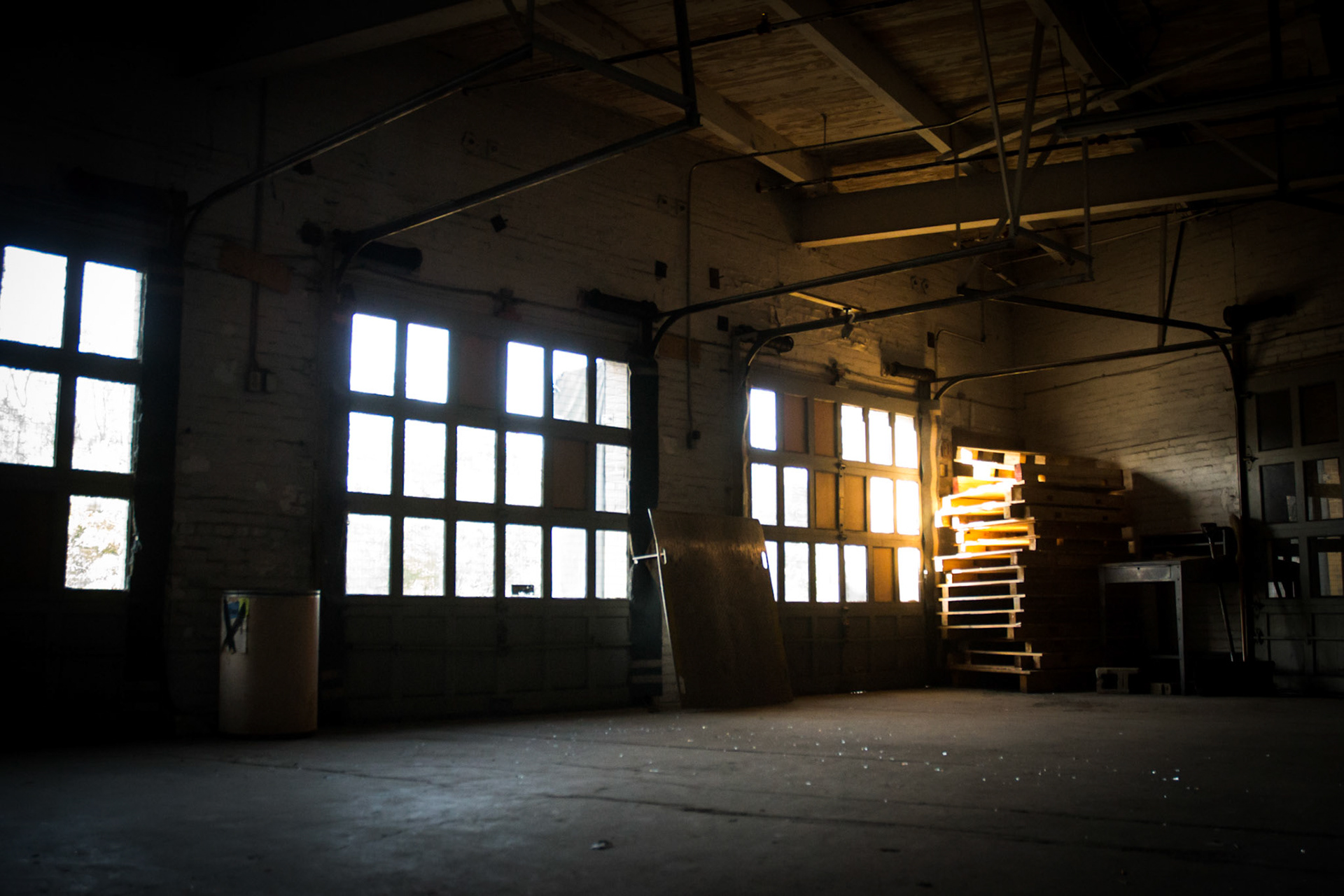 They made envelopes here up until the company moved more recently. Much of the equipment is still inside. The building is for sale, and it is HUGE!