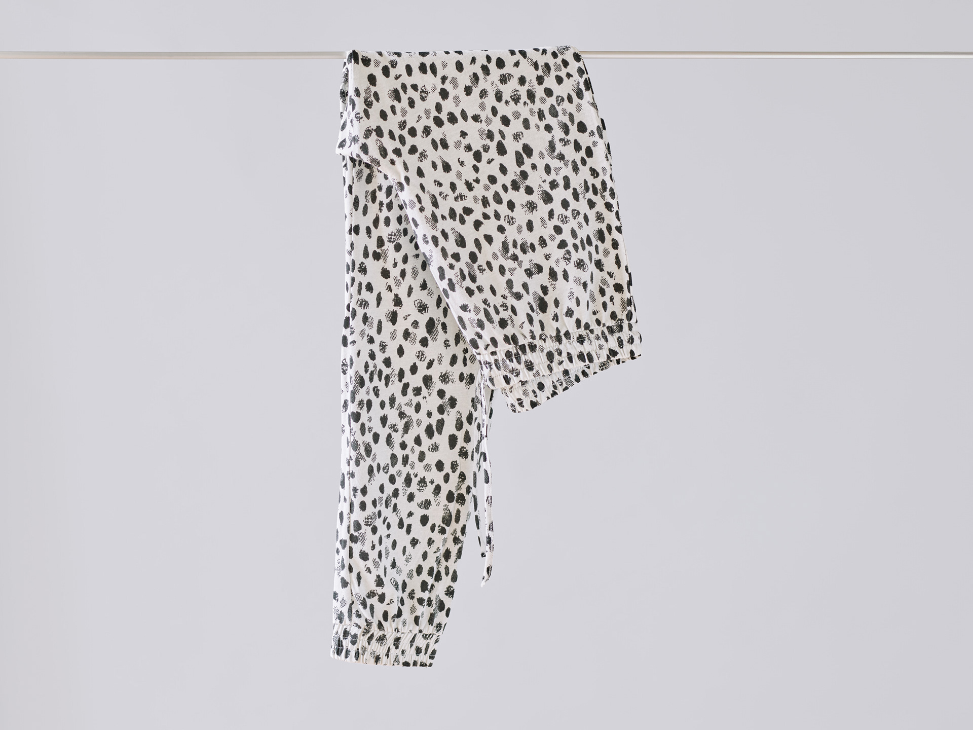 Pyjama trousers (100 % cotton) with one of my designs for SOK. Photographer: Iiro Rautiainen