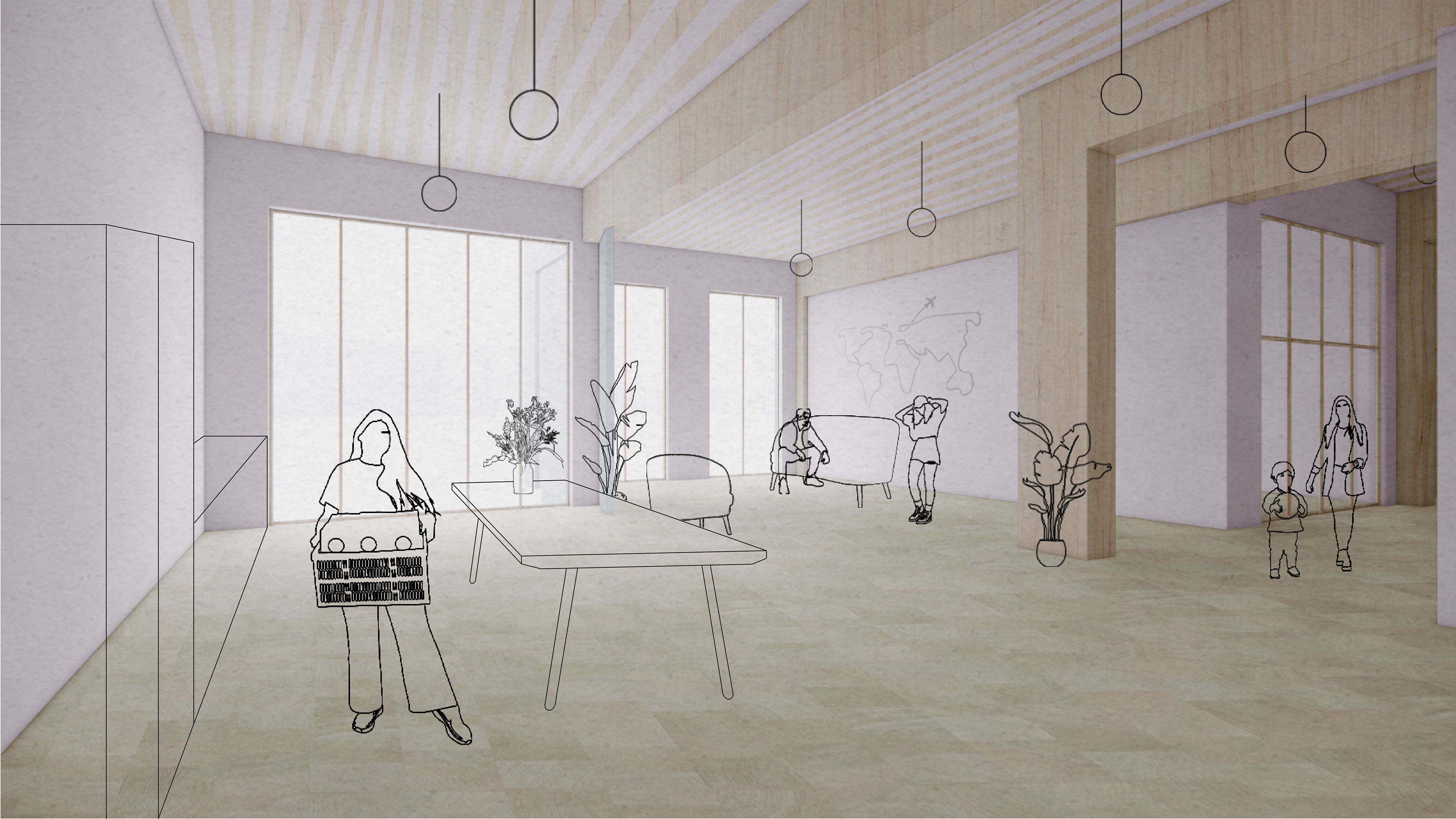 Gedeelde leefruimte bij cohousing