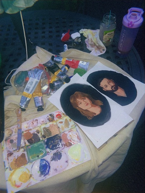 wedding portraits in progress