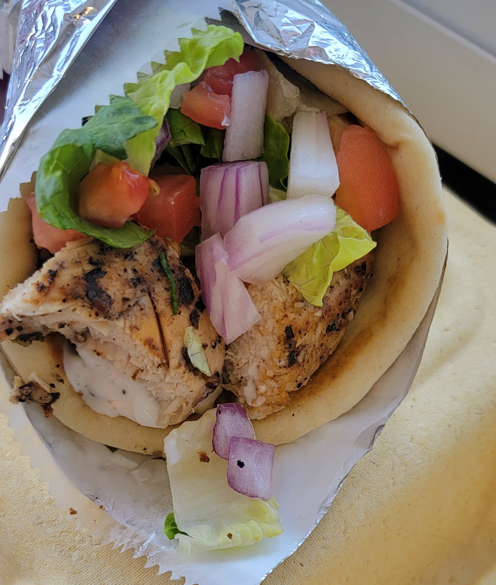 Chicken Souvlaki Pita