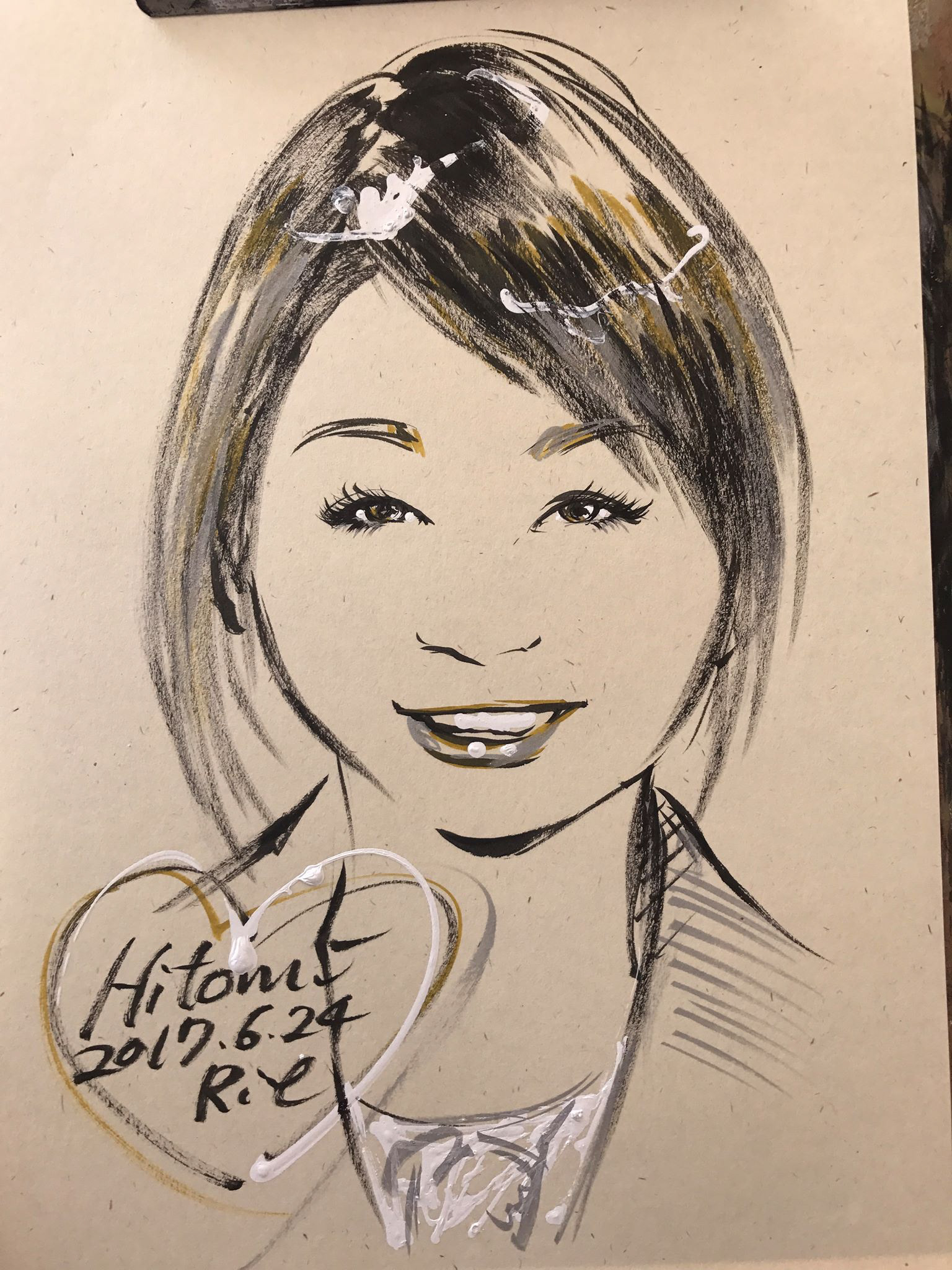 似顔絵日本一 オンライン絵画デッサン教室kotorie 講師 吉高里音 Works 似顔絵 速描き 似顔絵日本一 オンライン絵画デッサン教室kotorie 講師 吉高里音 Works 似顔絵 速描き