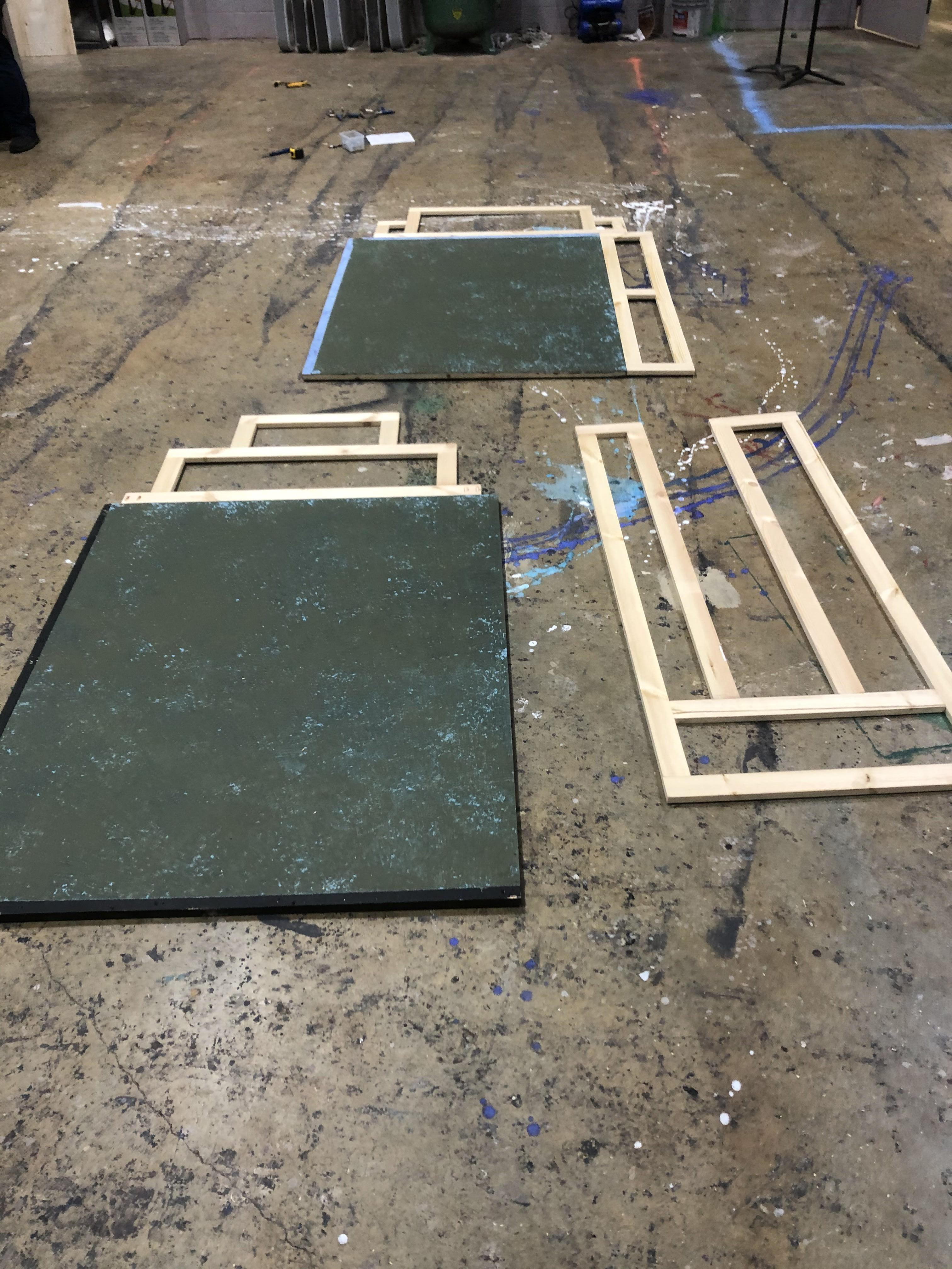 Designed broadway flats to hang upstage and create depth. (Drafting linked above.)