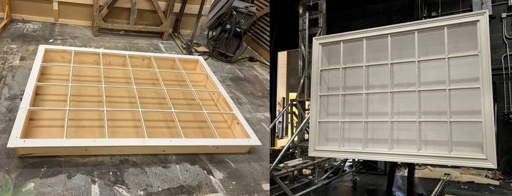 Lower Window - Light box w/ CNC-ed muntins