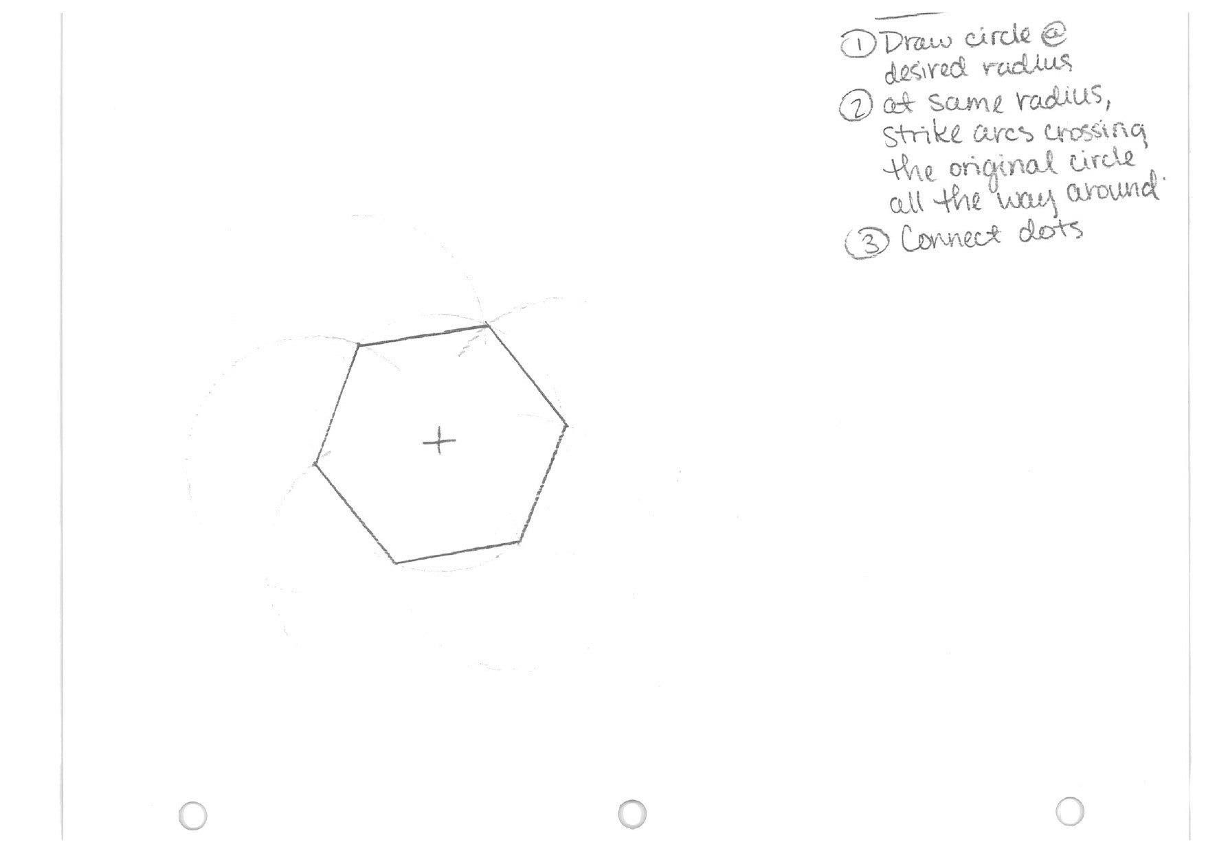 Draw a Hexagon (Method 2)