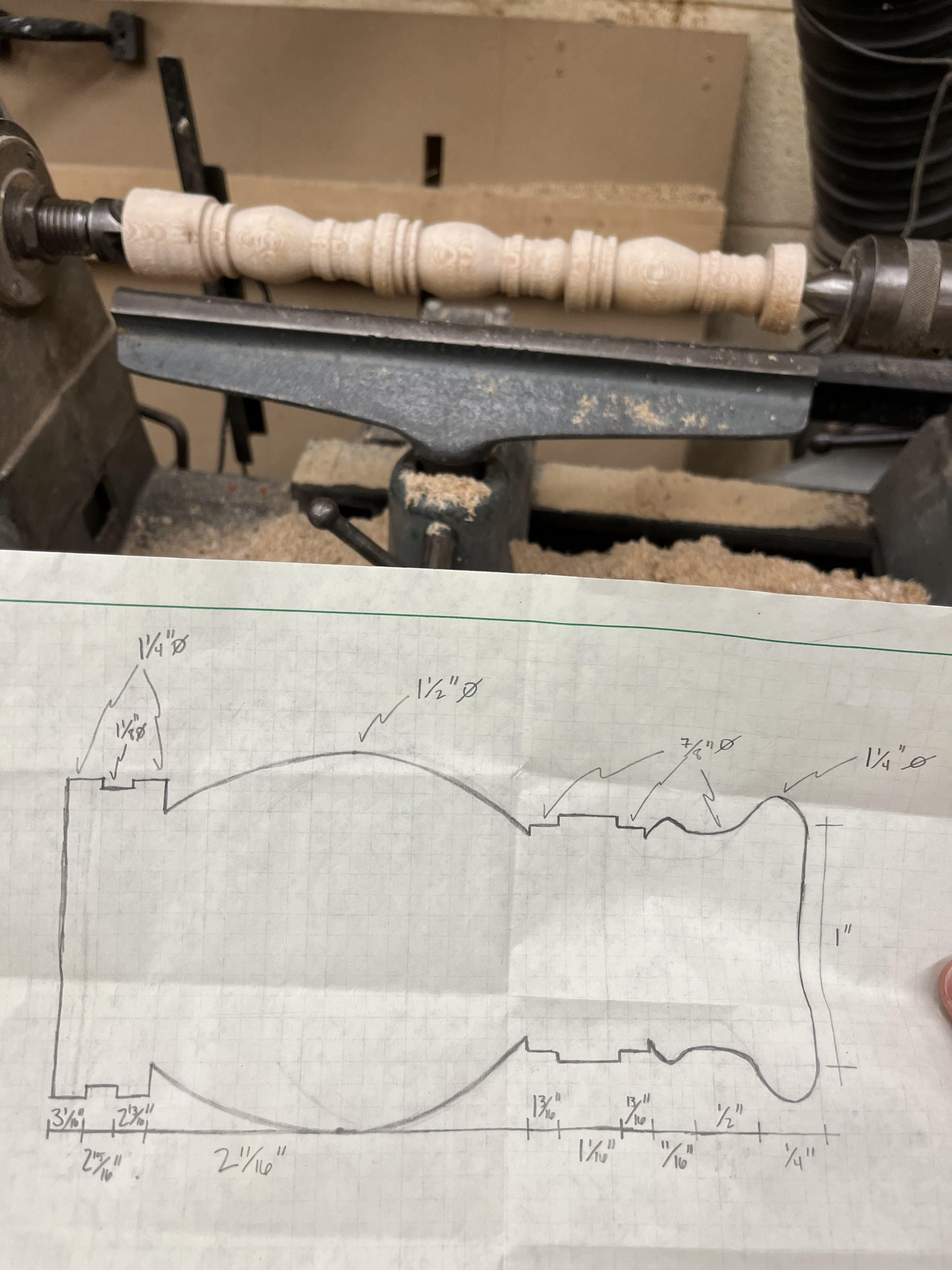 Drafting with turned cork stoppers