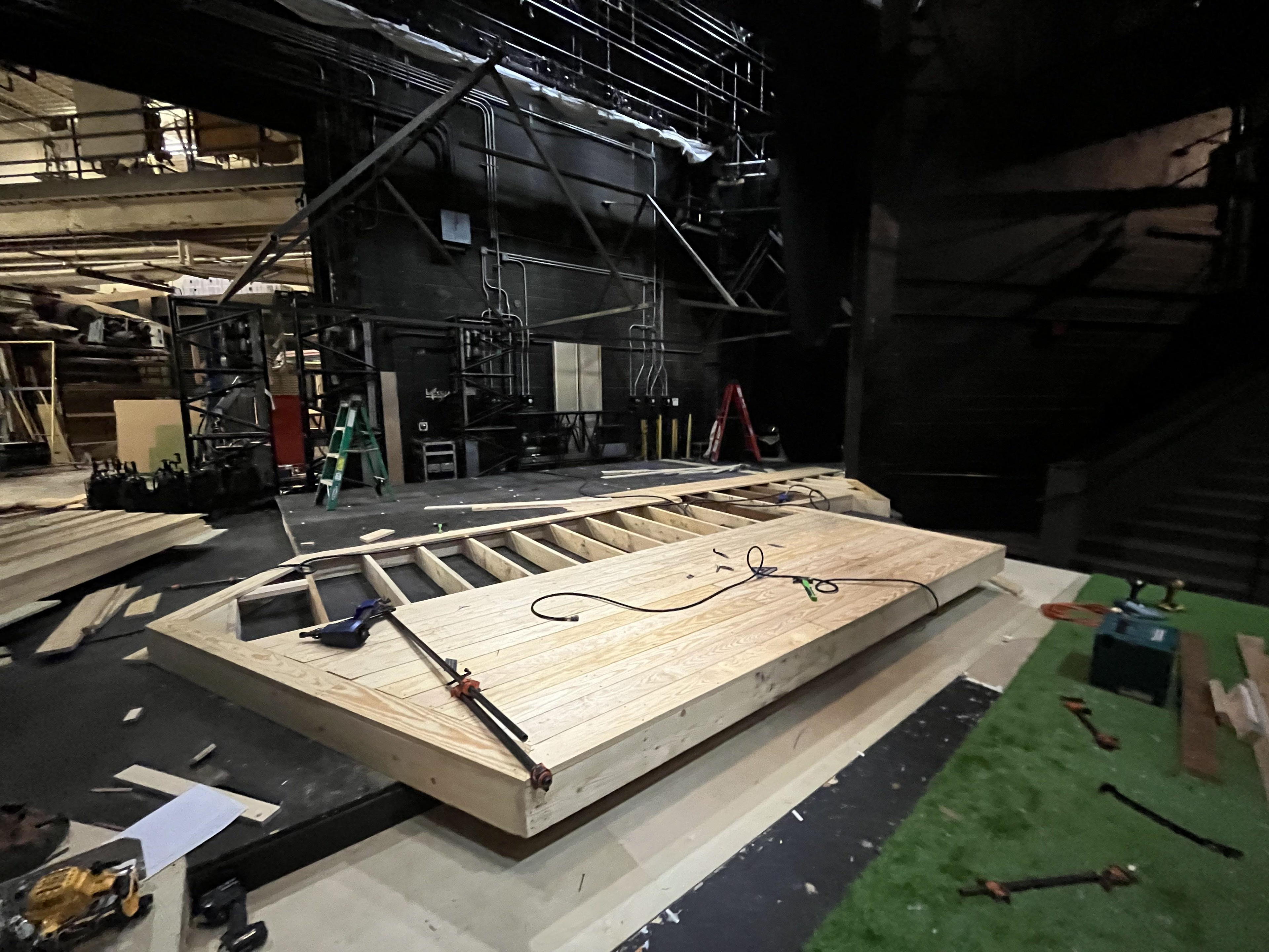 After installing in space, decking was added. (Drafting linked above)