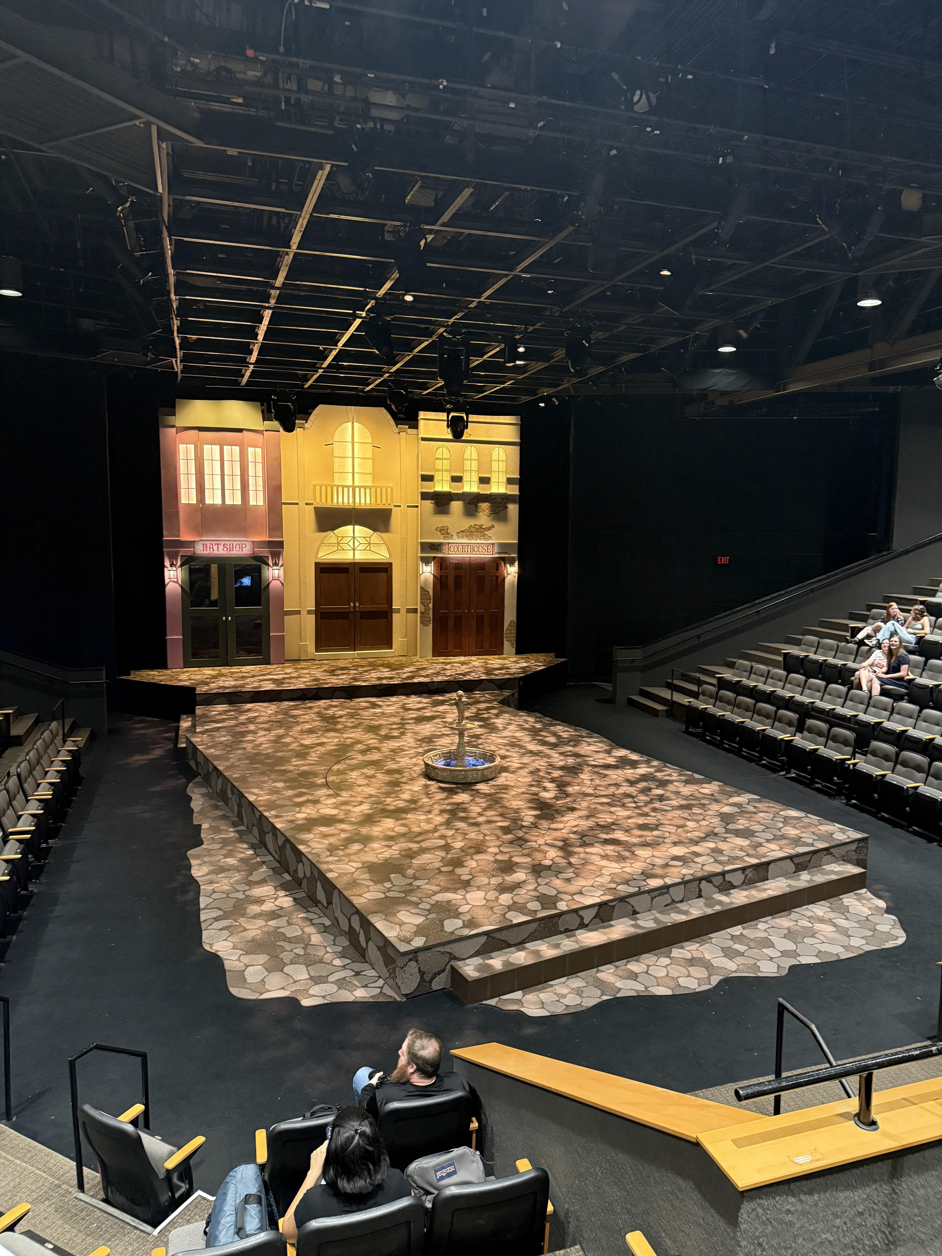 Full stage in intermission lighting