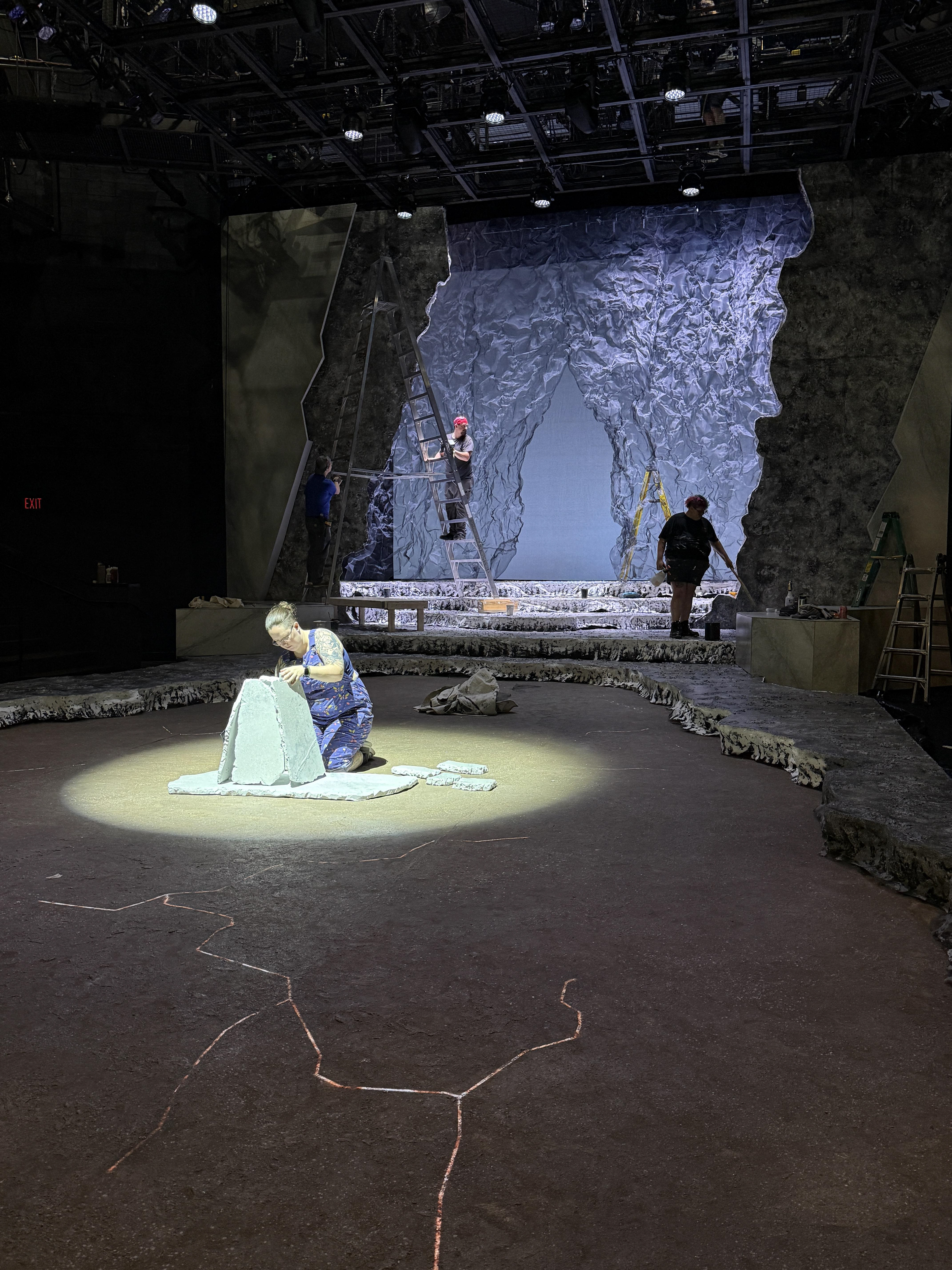 TD Laura Pates building the altar