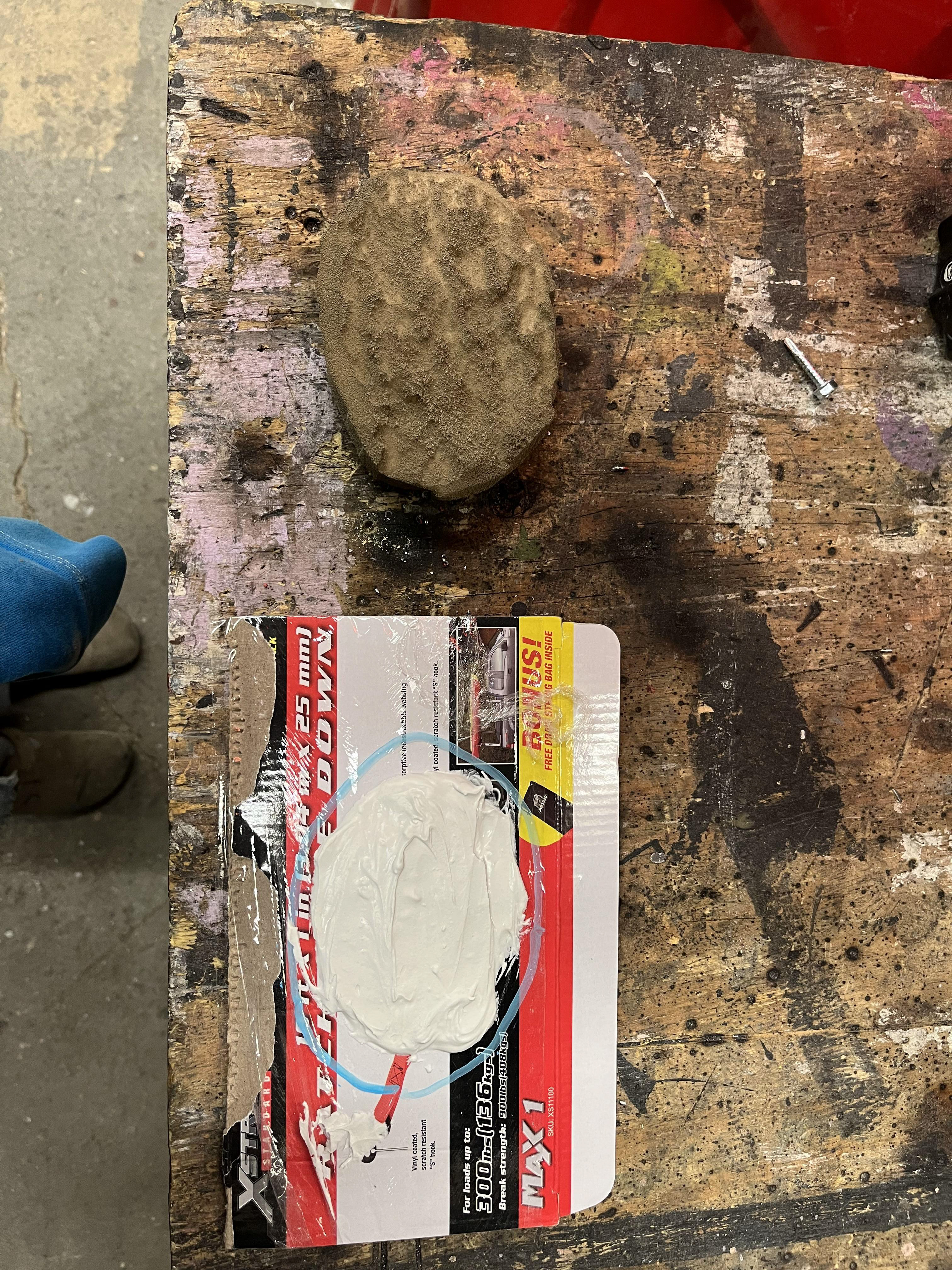 Painter's caulk as cream cheese