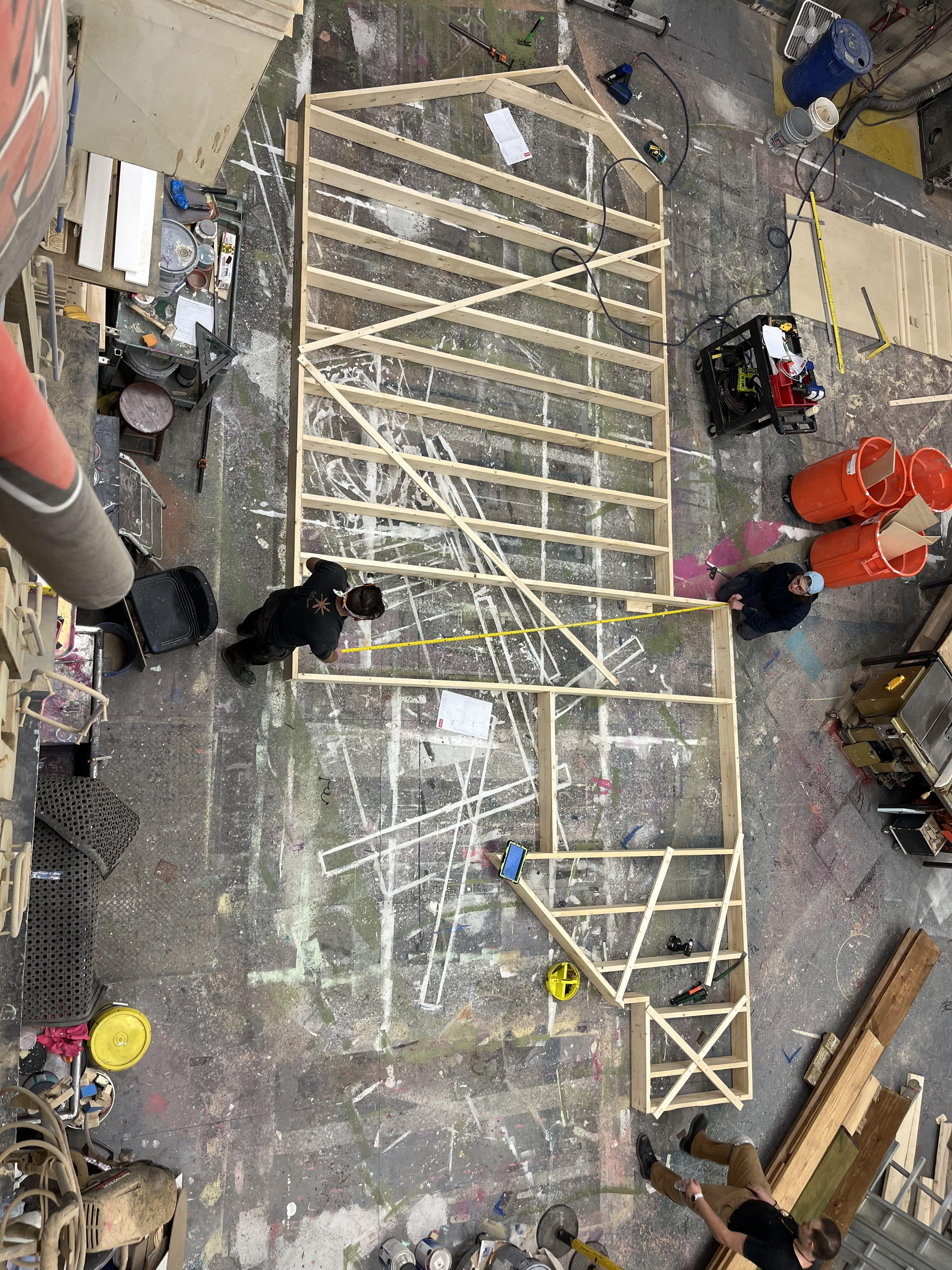 Deck frame was preassembled in the shop to speed up load in. (Drafting linked above)