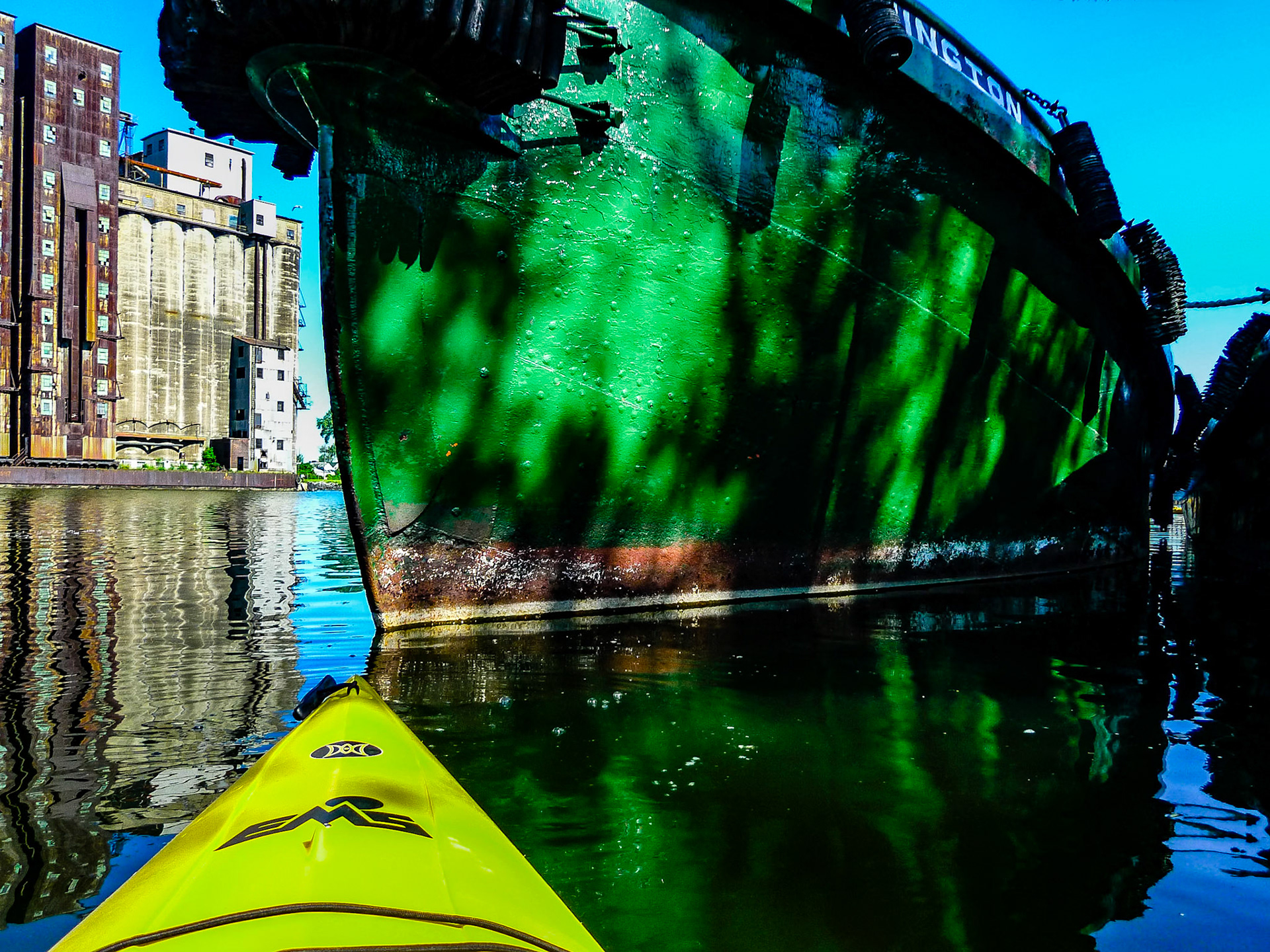 Washington Tug Boat and Lake &amp; Rail Grain Elevator, Buffalo NY
