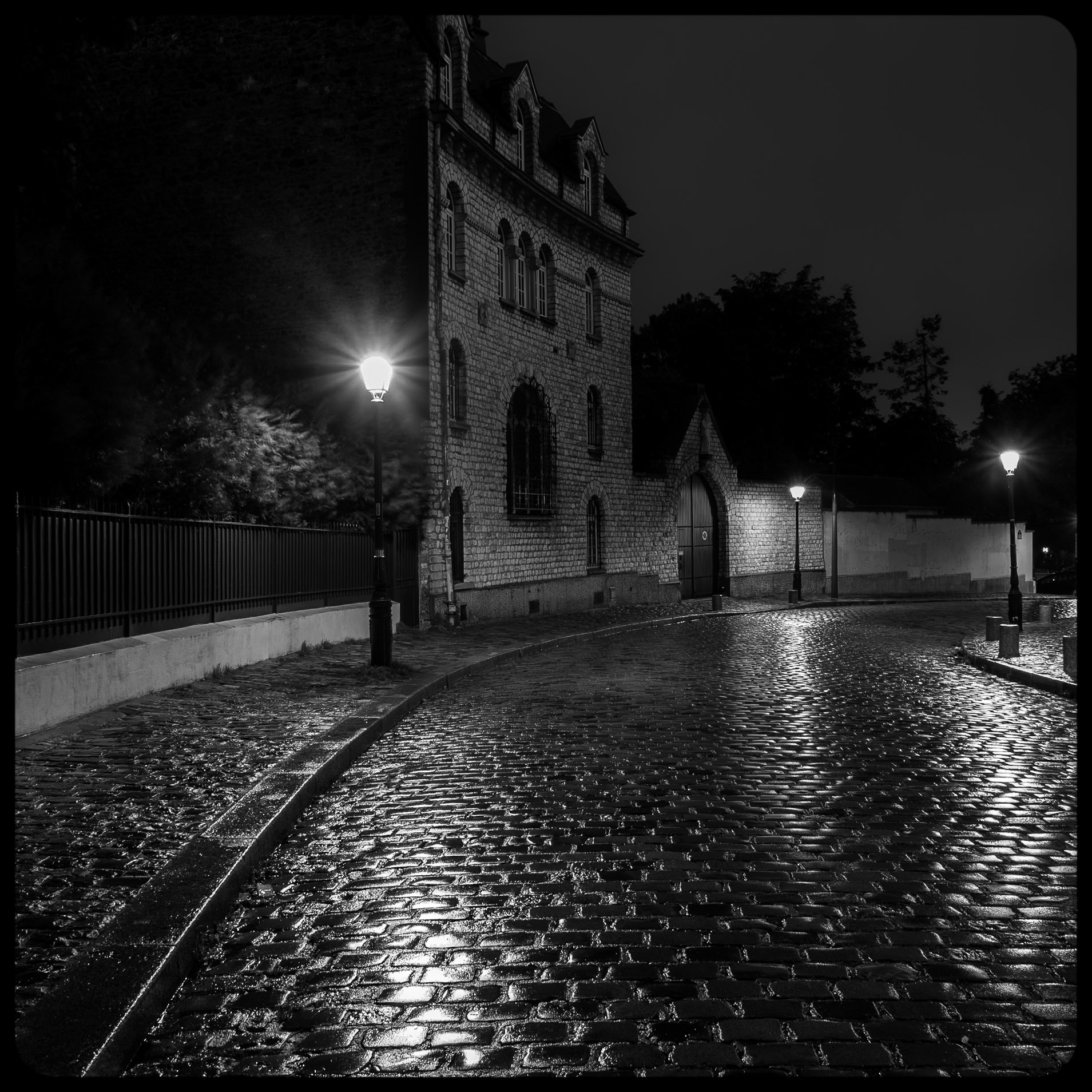 Rainy Night in Montmartre, Paris, France (2017)