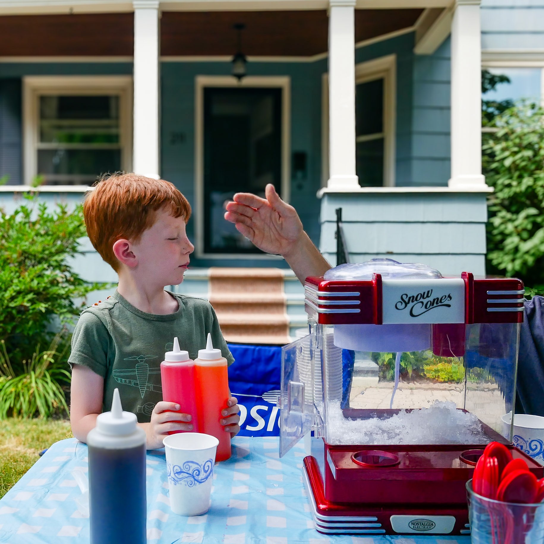 Snow Cones with Hand, Buffalo, NY (2016)