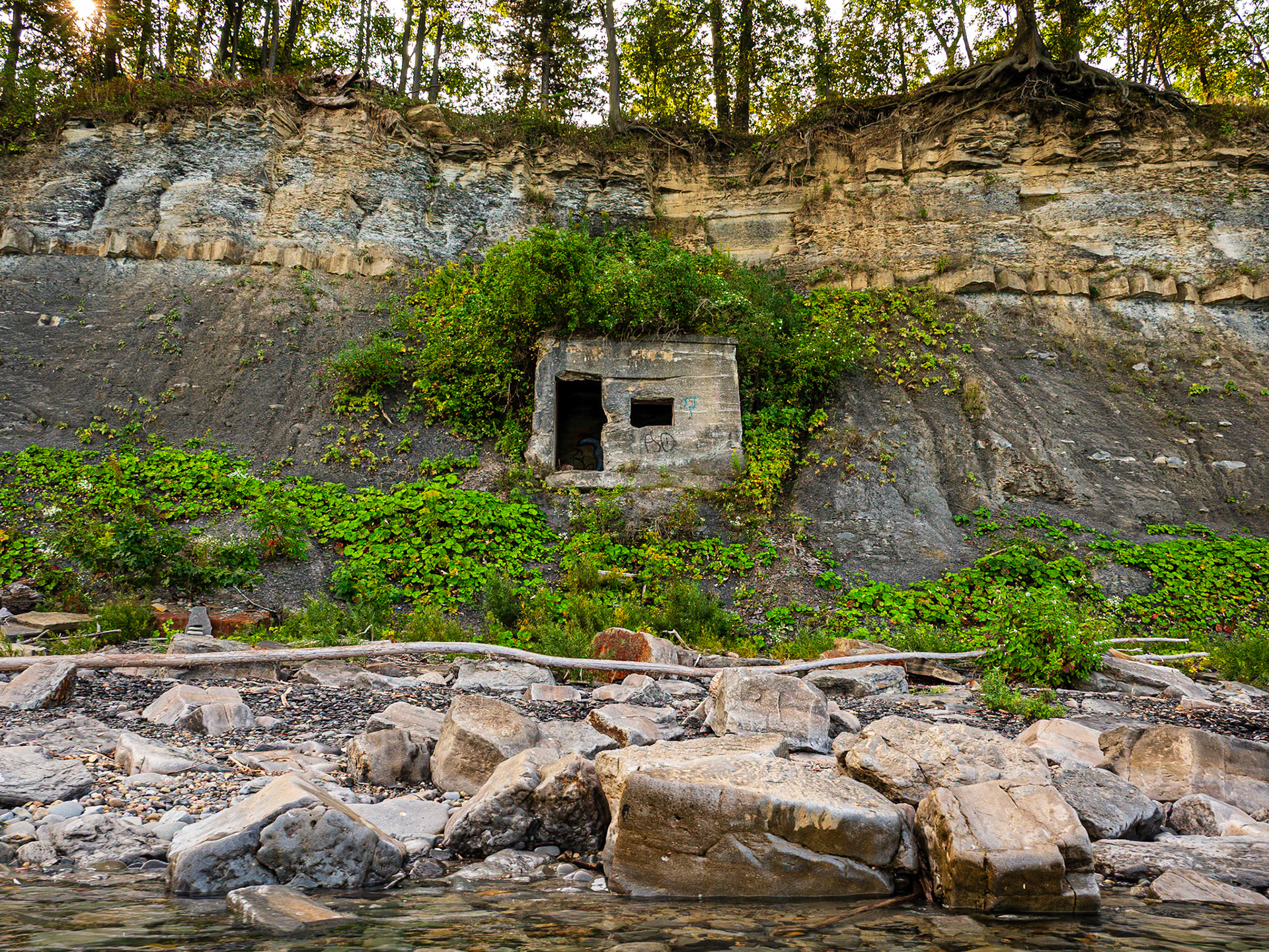 Lake Erie Cliff Dwelling near Derby, NY
