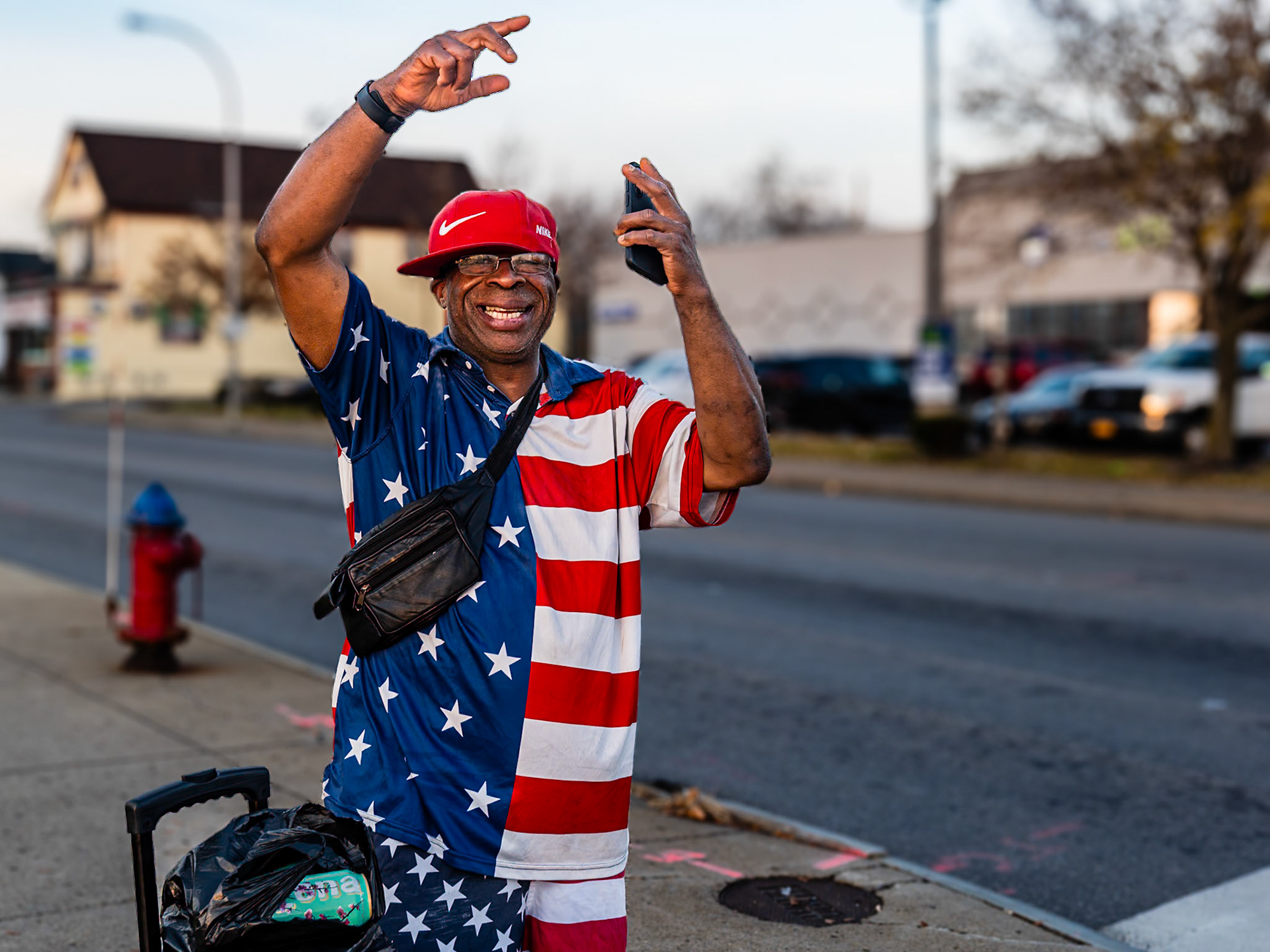 Flag Man, Buffalo, NY (2024)