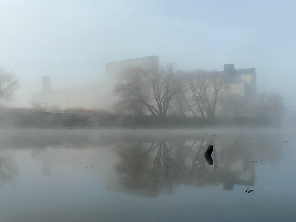 View of Concrete Central from Red Jacket Park, Buffalo NY