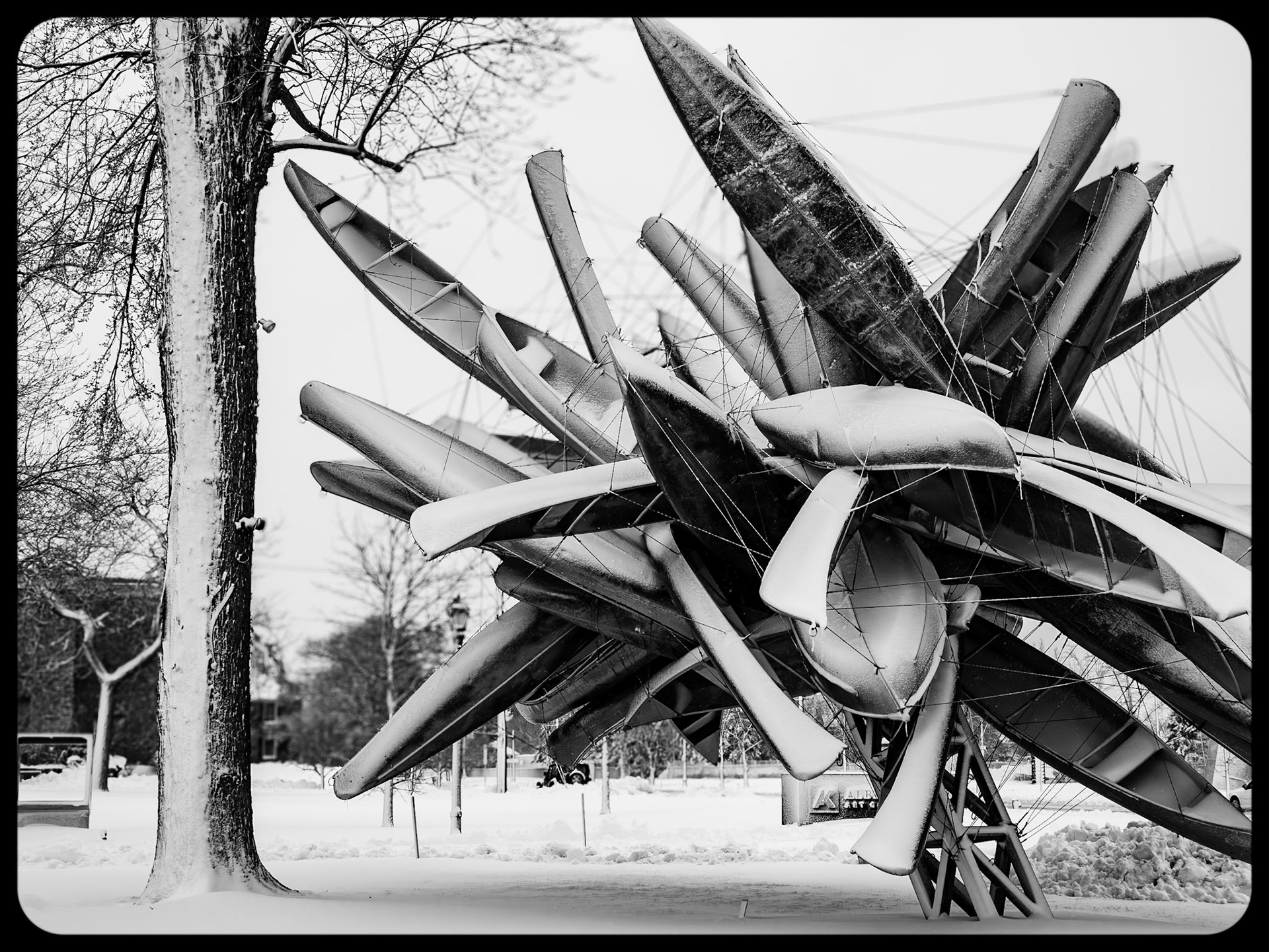 Monochrome I by Nancy Rubins, Buffalo AKG Art Museum, Buffalo NY